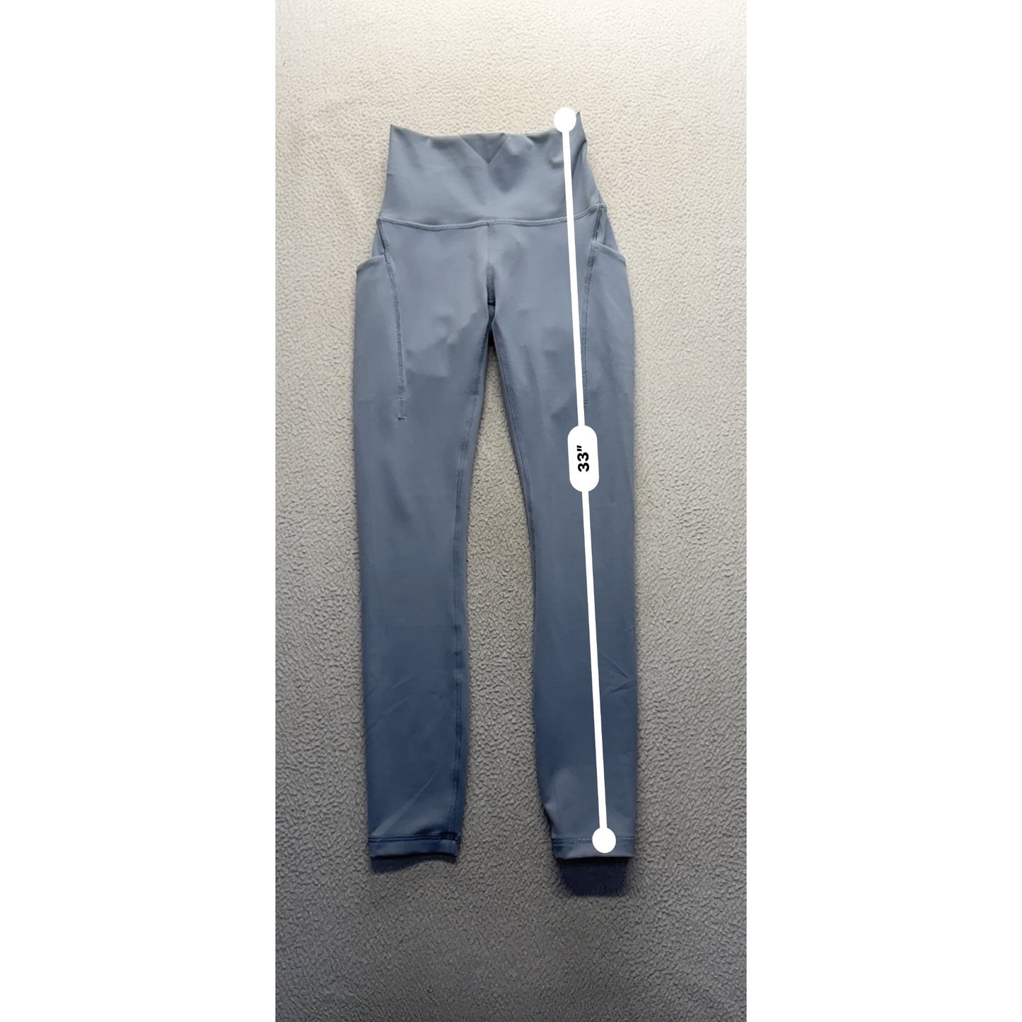 Lululemon High-Rise Leggings With Pockets Size S Blue #153B