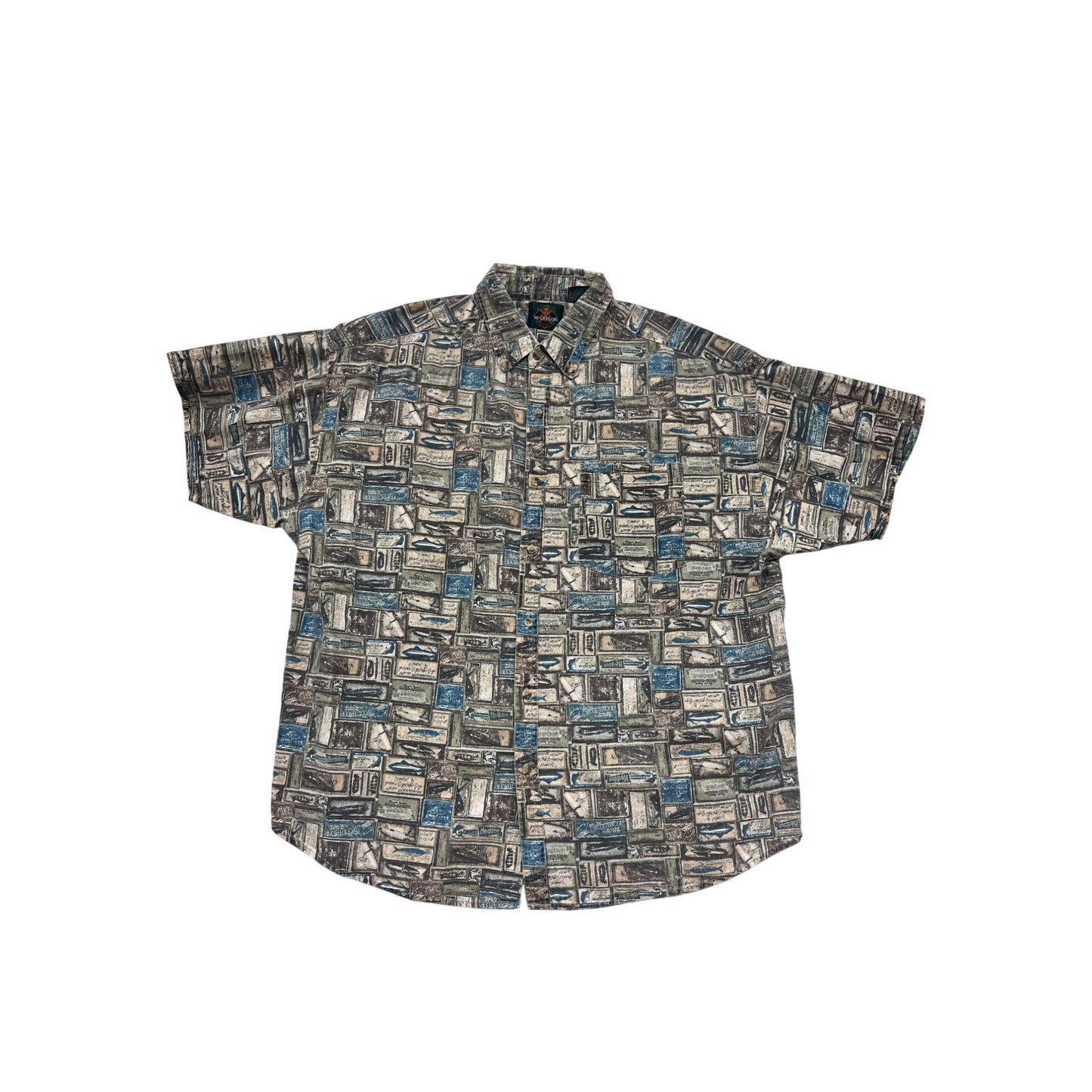McGregor Short Sleeve Button-Up Shirt 2XL #367A