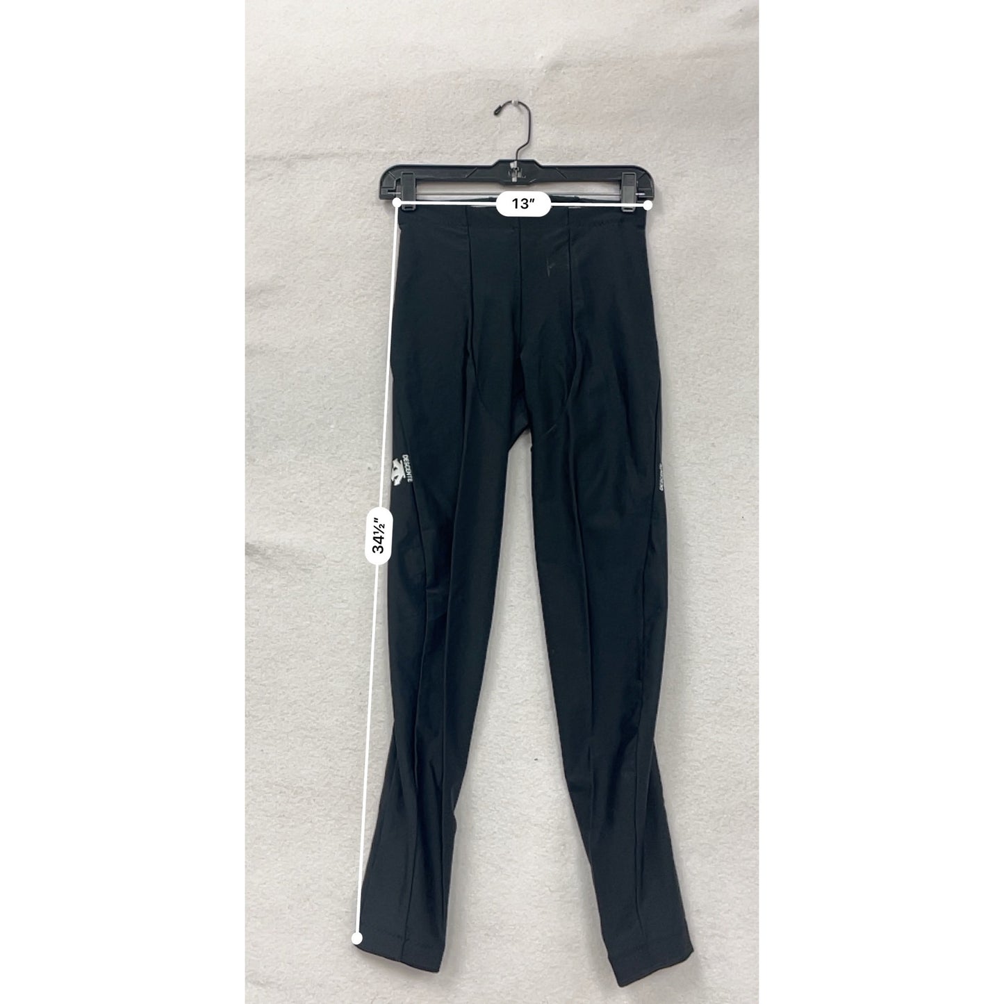 Womens Descente Black Athletic Leggings Large #8129