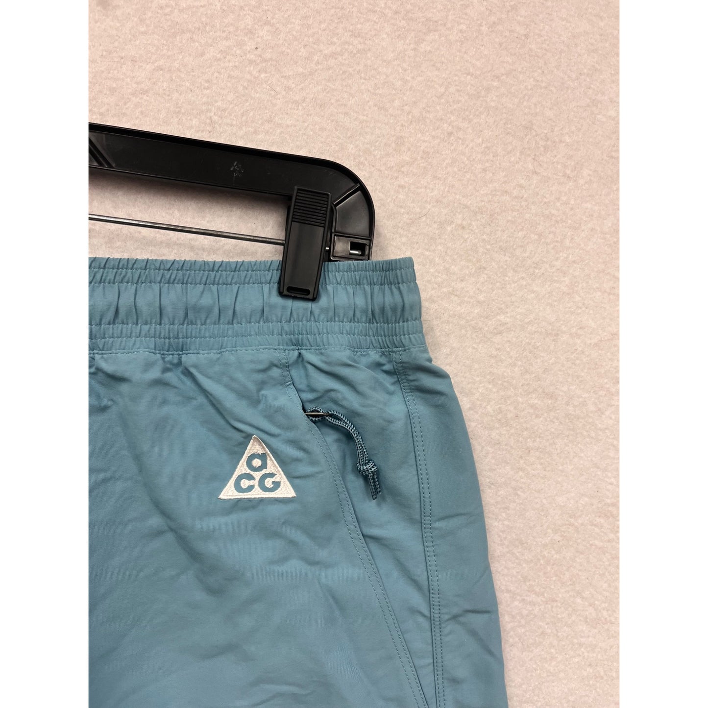 Nike ACG Womens Light Blue Nylon Shorts M #6619