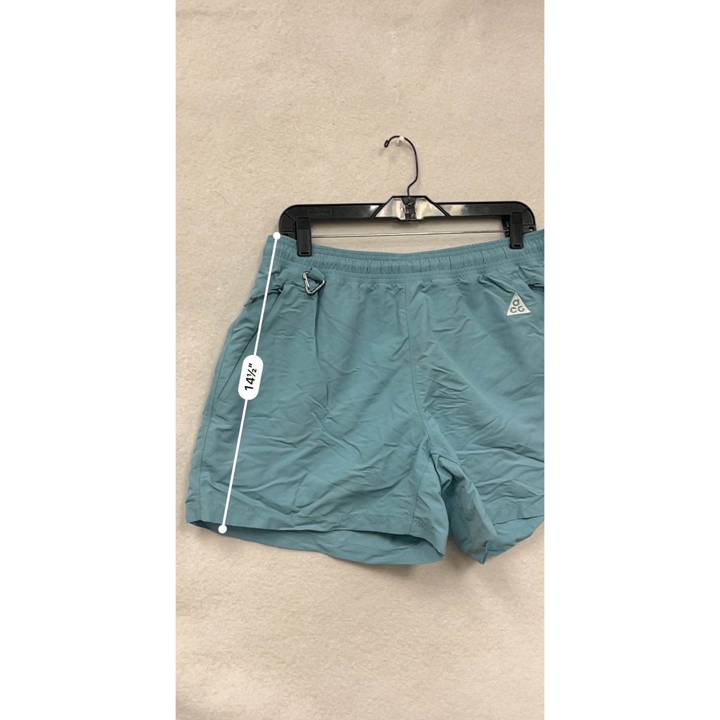 Nike ACG Womens Light Blue Nylon Shorts M #6619