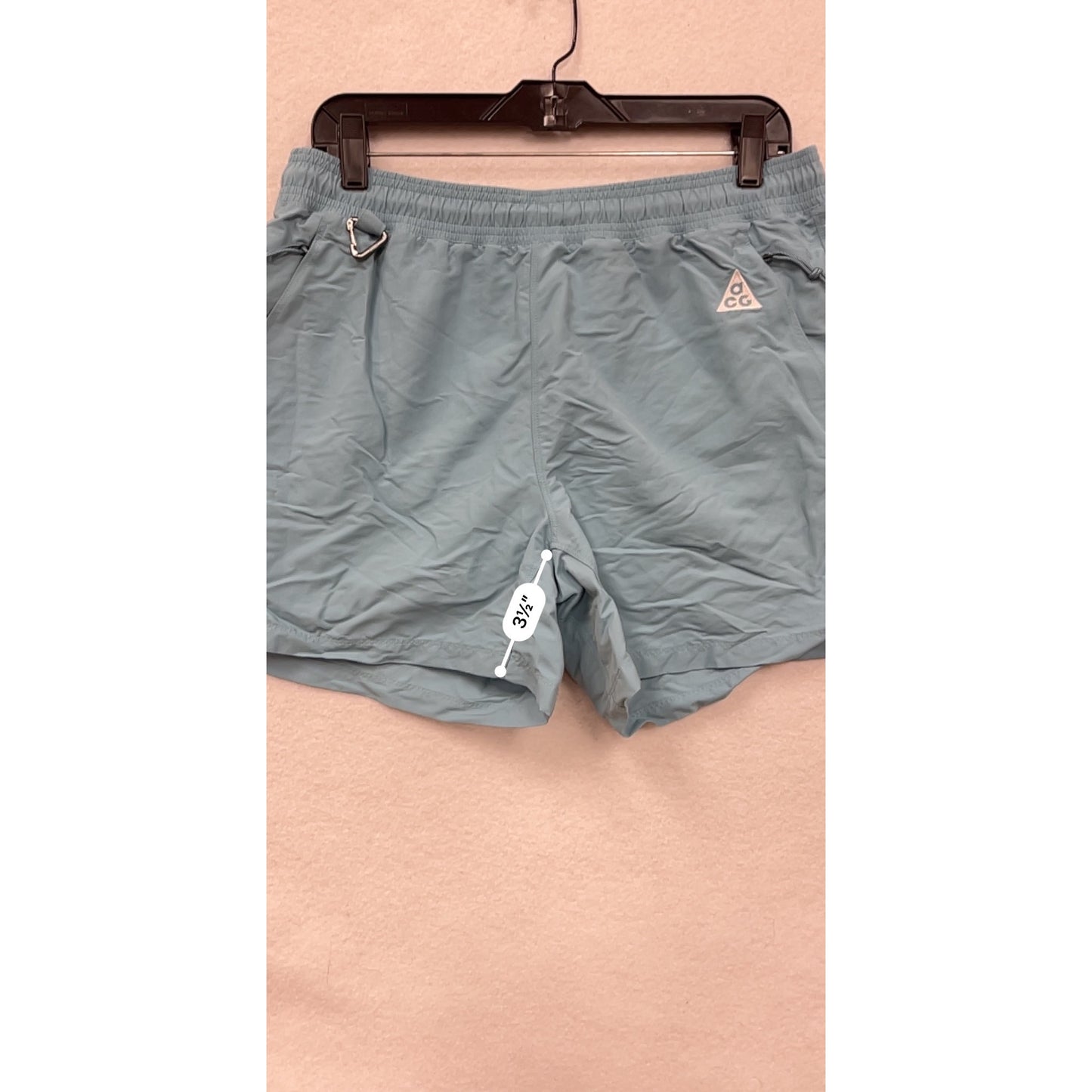 Nike ACG Womens Light Blue Nylon Shorts M #6619