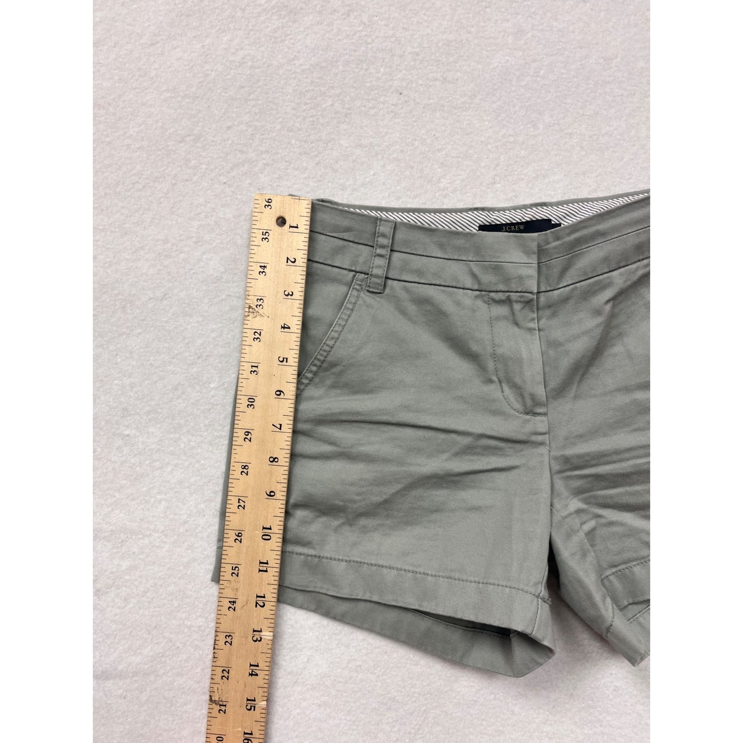 J.Crew Womens Chino Shorts Gray Casual Summer Wear #6405