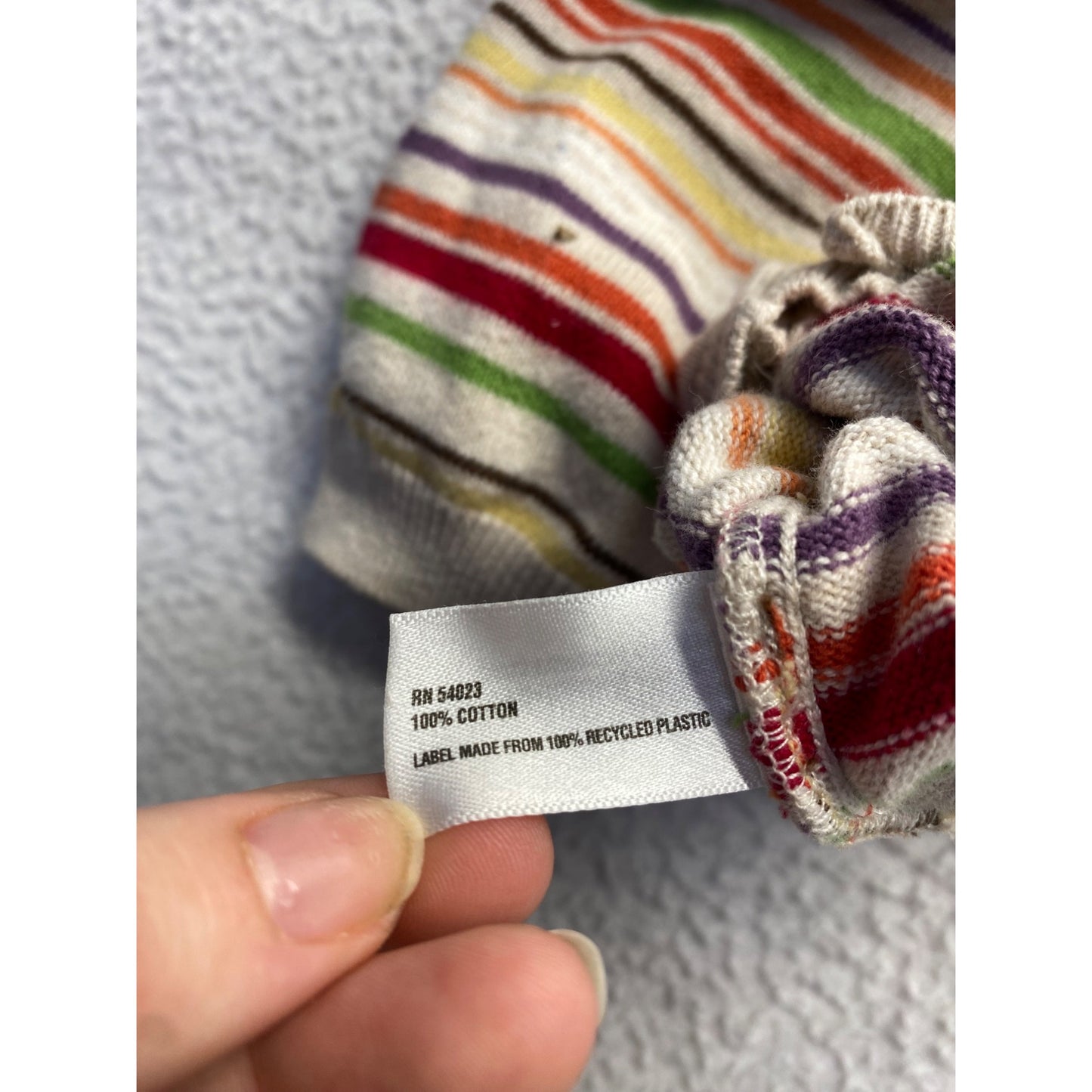 BabyGap Baby Striped Long-Sleeve Romper 100% Cotton Multicolor #7084