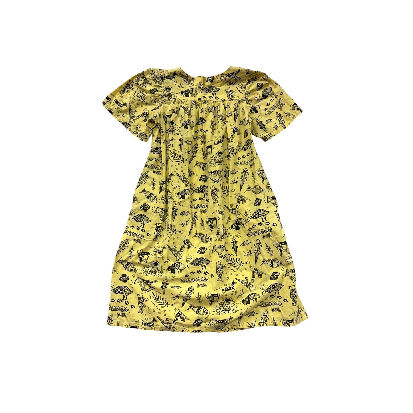 Women’s Unbranded Yellow African Print Dress #6002