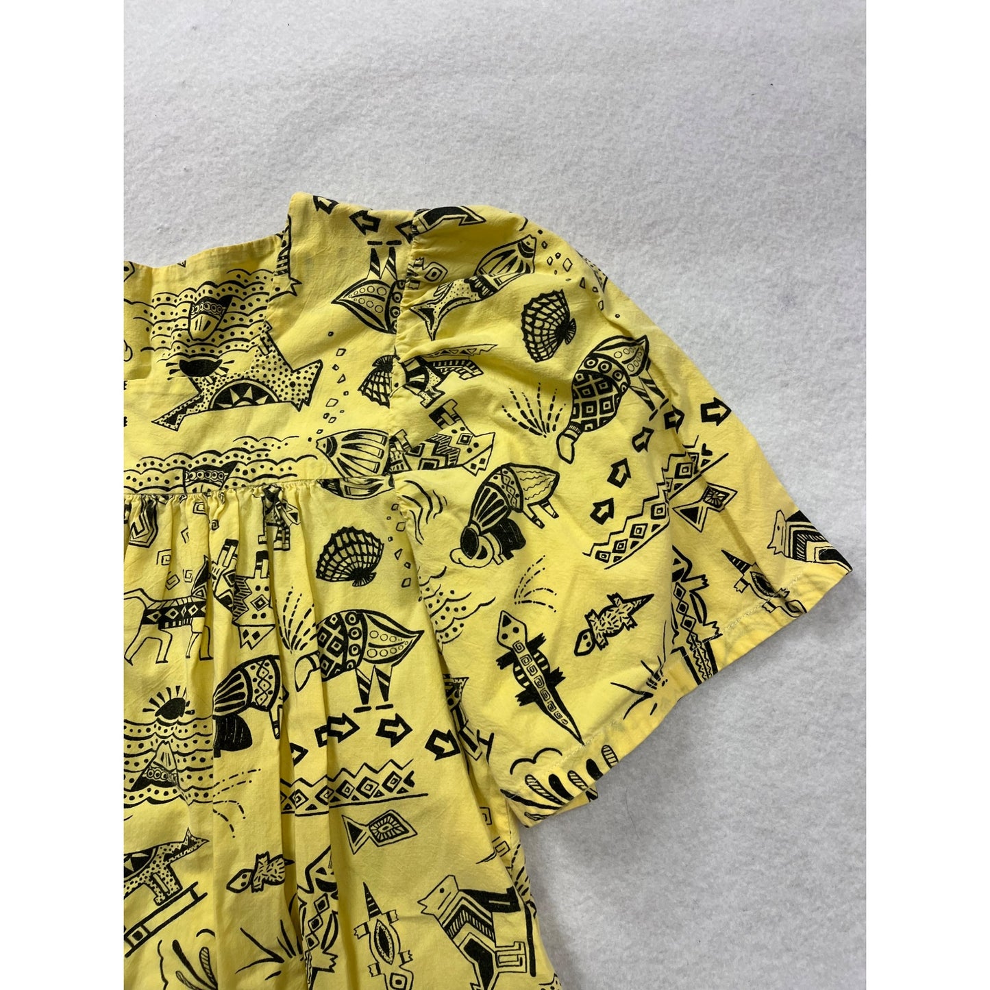 Women’s Unbranded Yellow African Print Dress #6002
