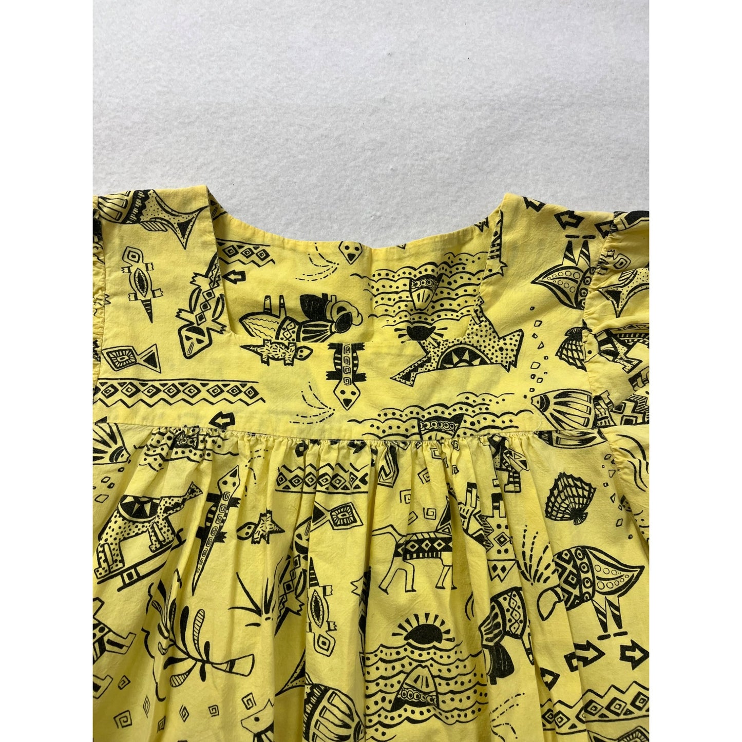 Women’s Unbranded Yellow African Print Dress #6002