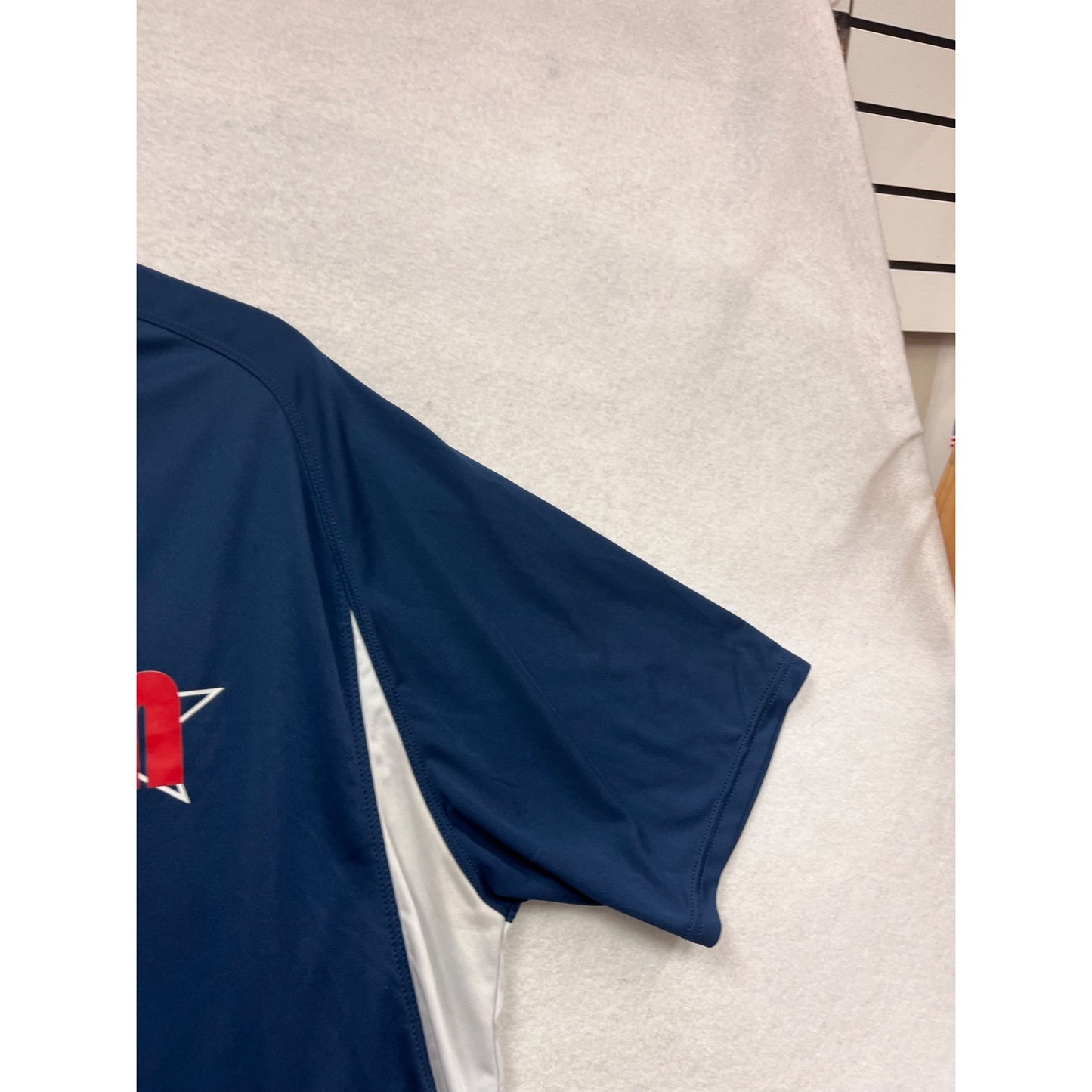 Minnesota Blue & White A4 XL Short Sleeve Athletic Shirt #936A