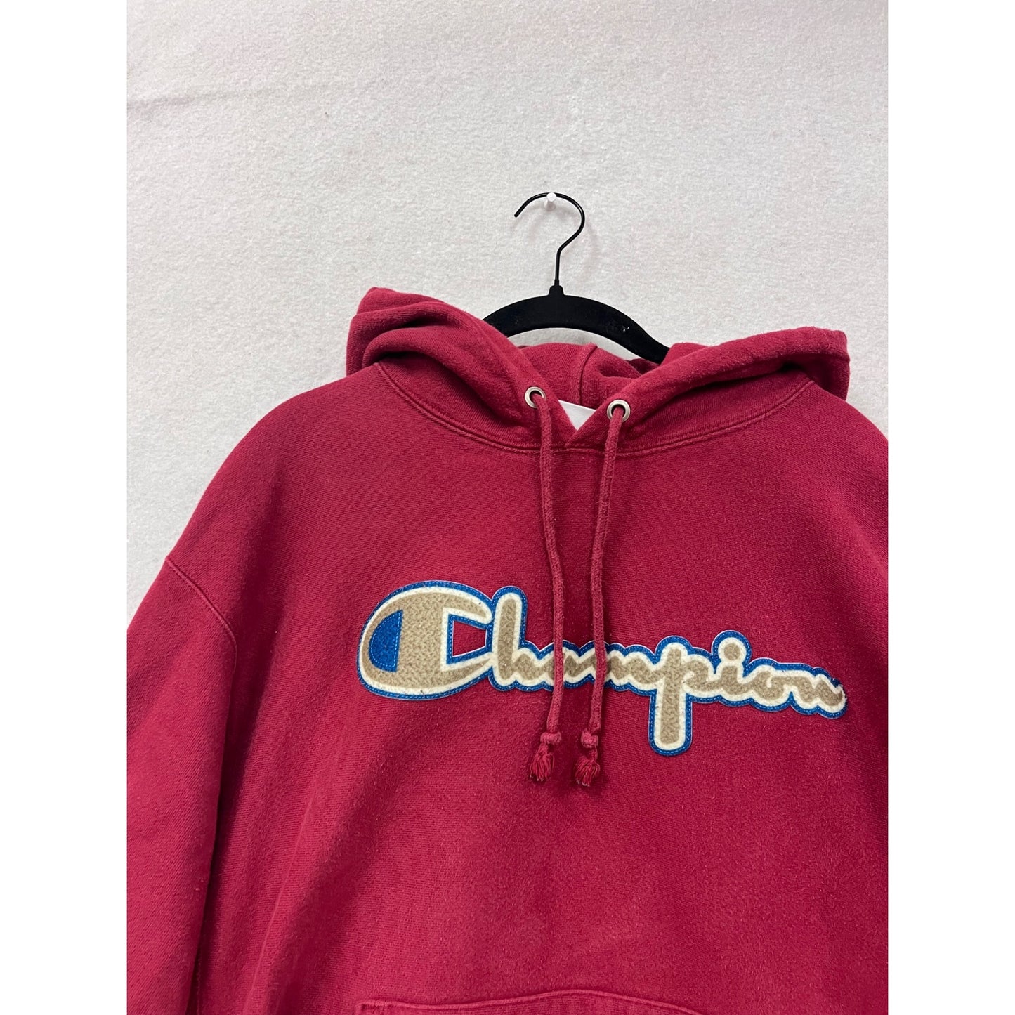 Champion Mens Red Reverse Weave Hoodie XL #77A