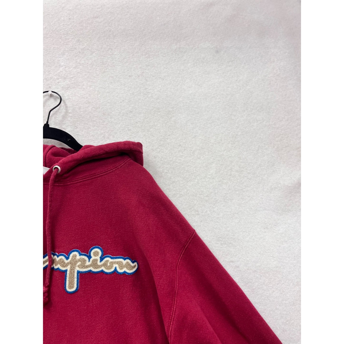 Champion Mens Red Reverse Weave Hoodie XL #77A