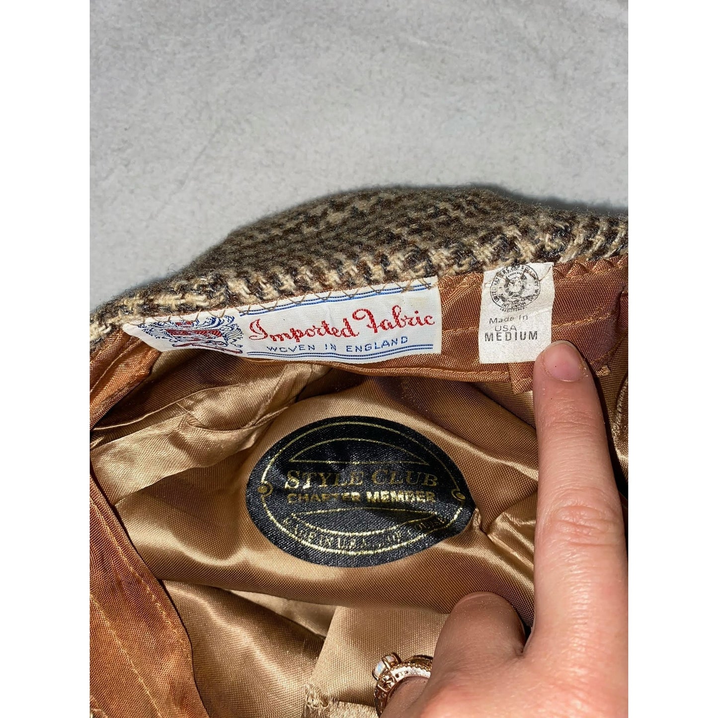 Vintage newsboy cap