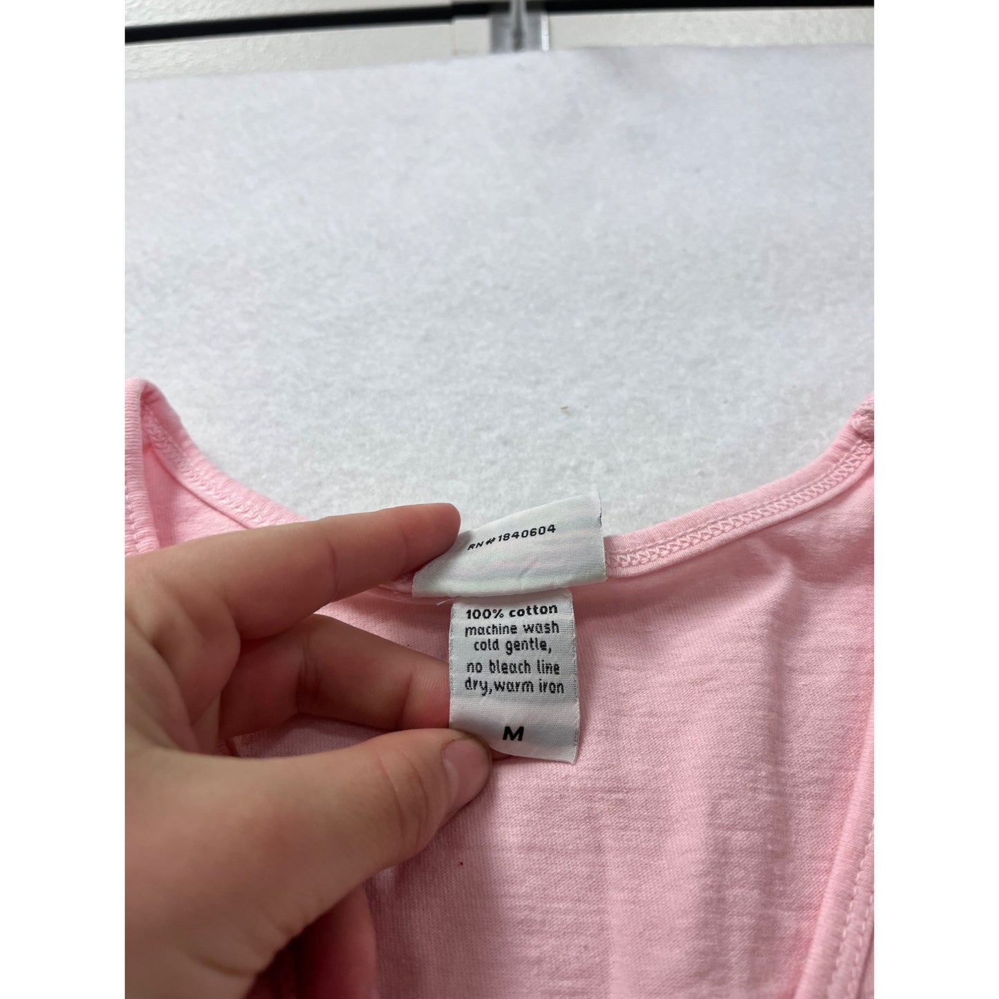 Peanut Punch Womens Pink Asymmetrical Hem Dress Featuring Floral Patch Graphic V-Neck Short Sleeves Size M #6918