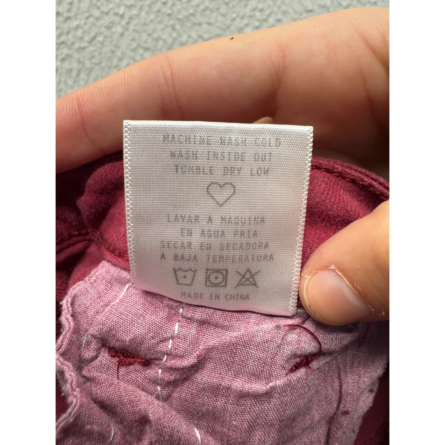 Cello Frayed Hem Jeans Size 7 Cotton/Rayon Red #7932
