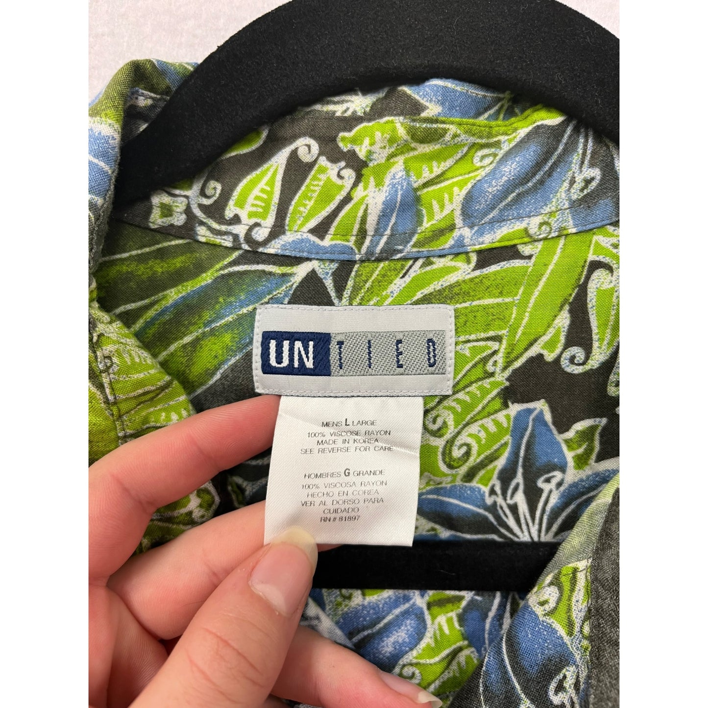 Men’s Hawaiian Floral Shirt By Untied #6055