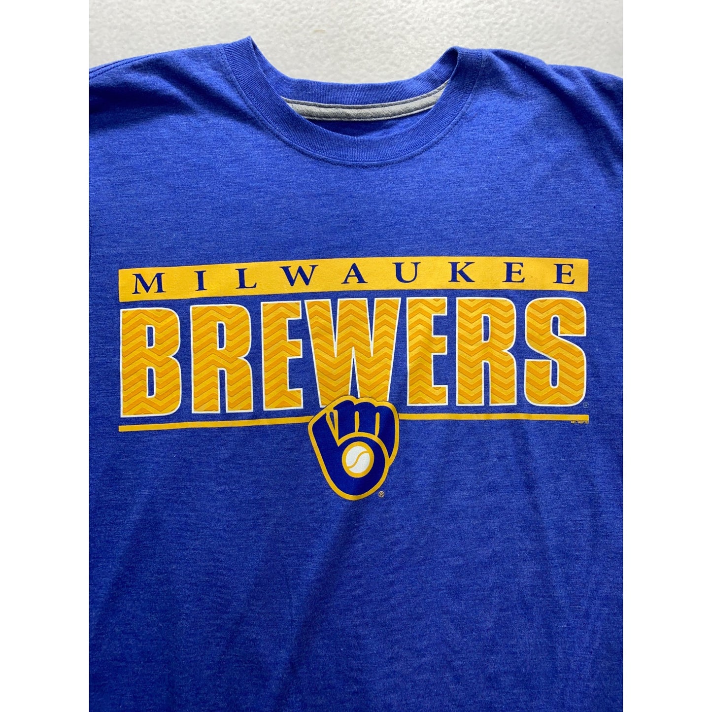 Nike Milwaukee Brewers Blue T-Shirt Regular Fit Small #7382