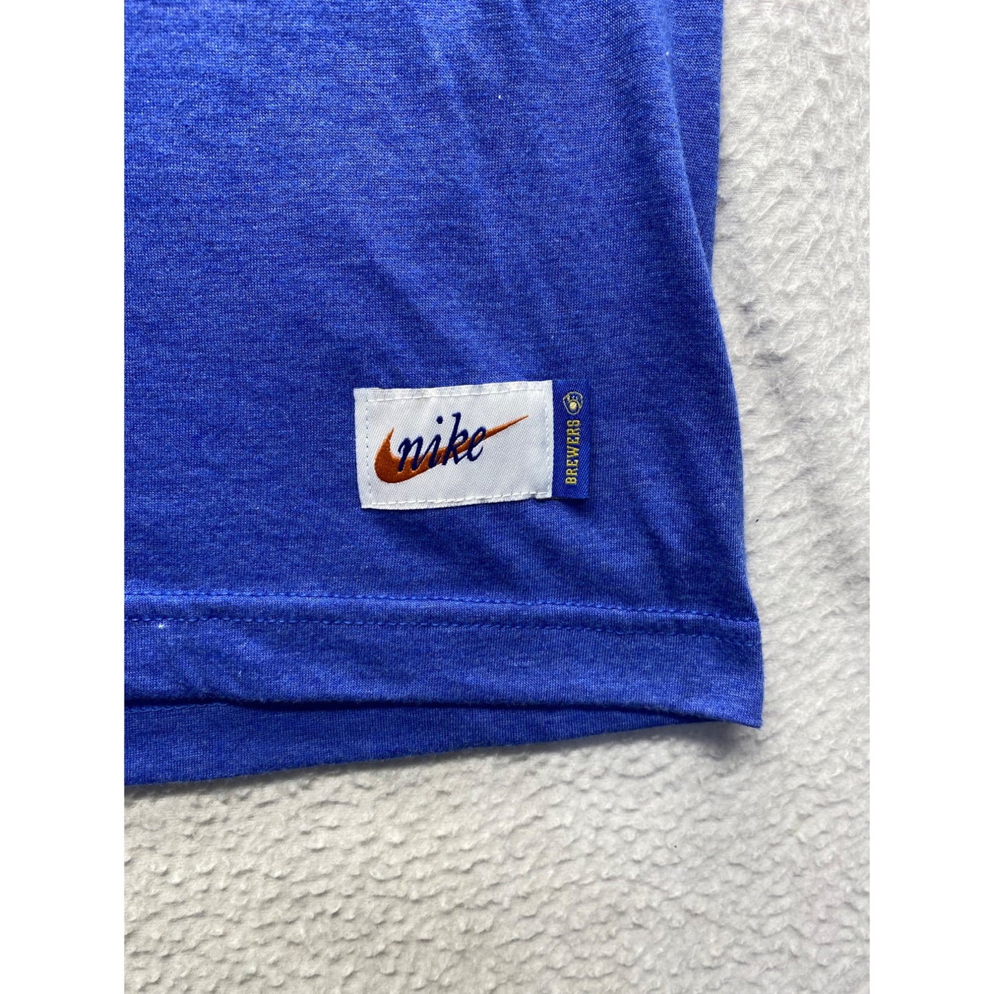 Nike Milwaukee Brewers Blue T-Shirt Regular Fit Small #7382