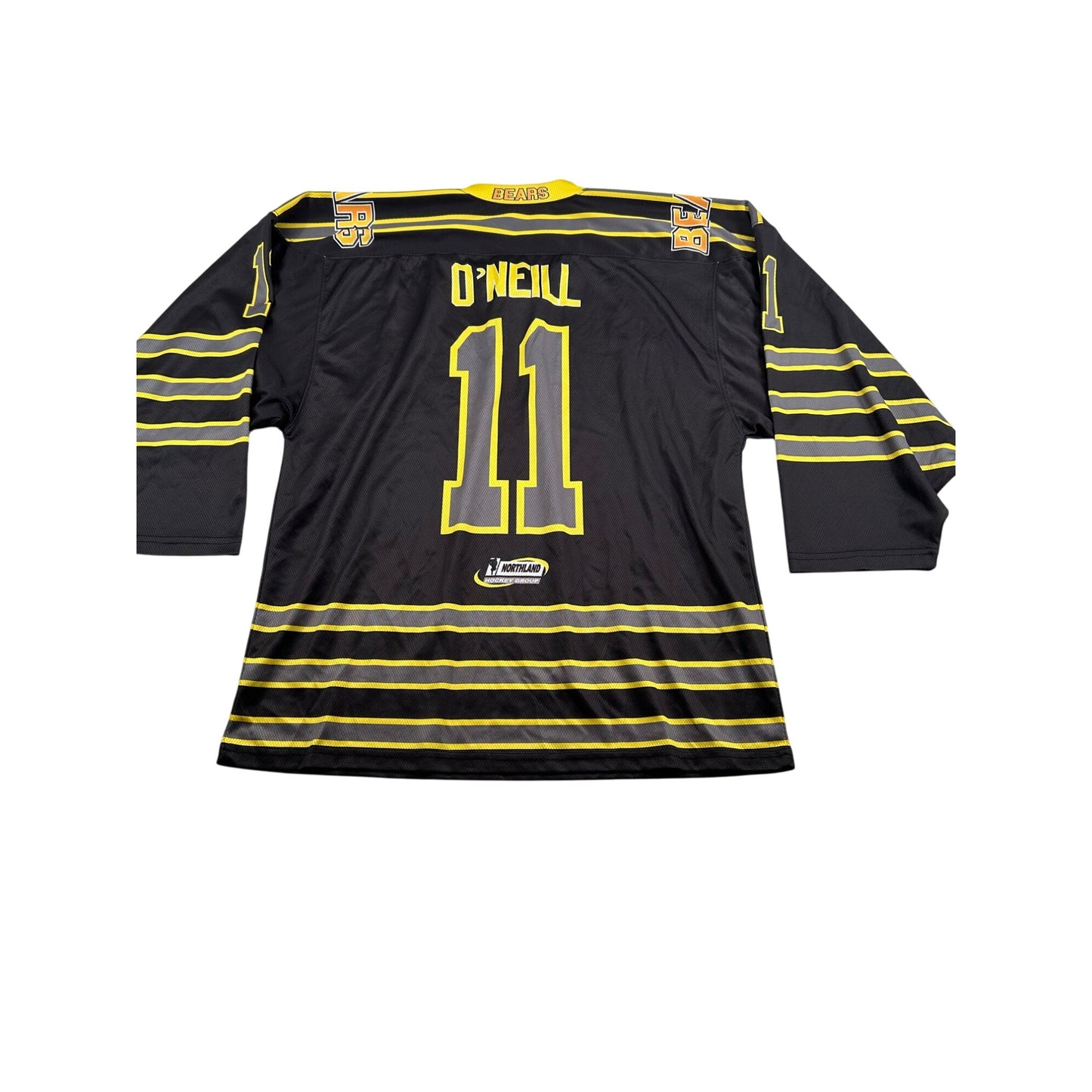Northland Hockey Group Black & Yellow Jersey With "ONeill 11" Design #6431