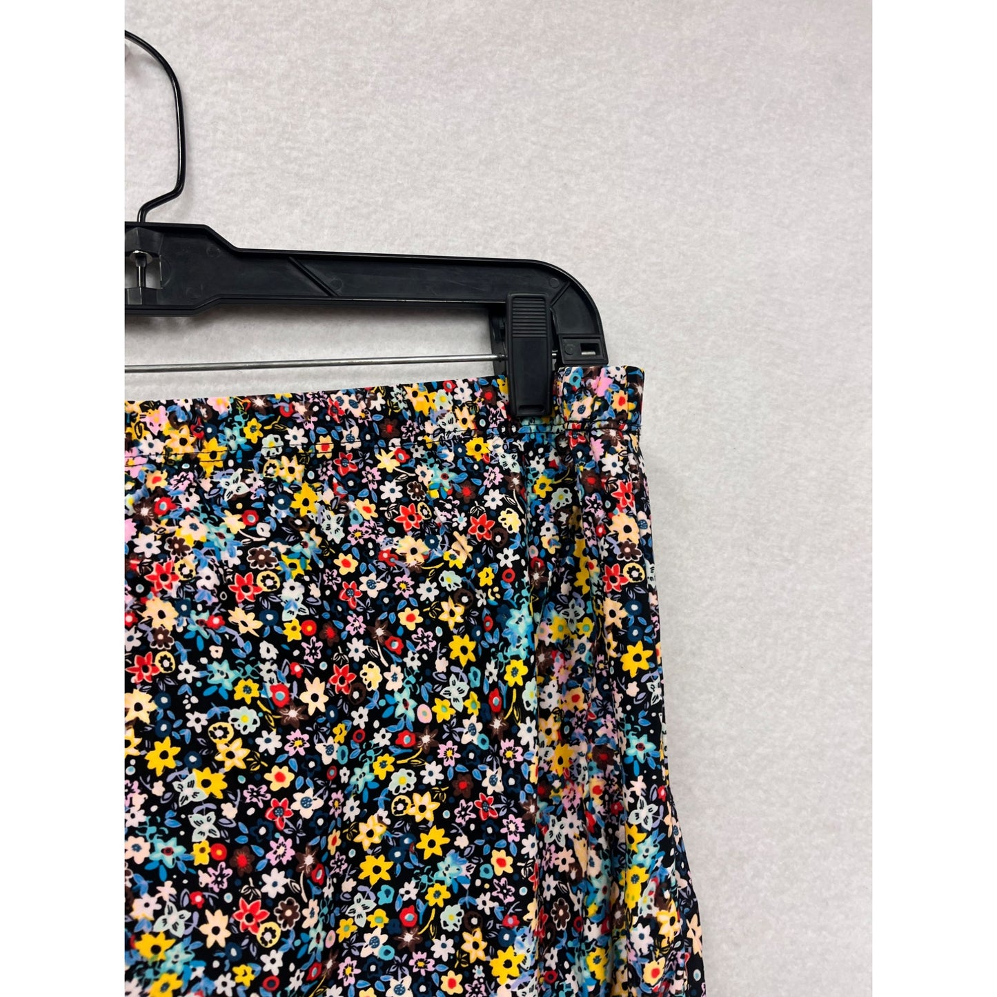 Large Floral Womens Swim Romper With Multicolor Pattern #6487