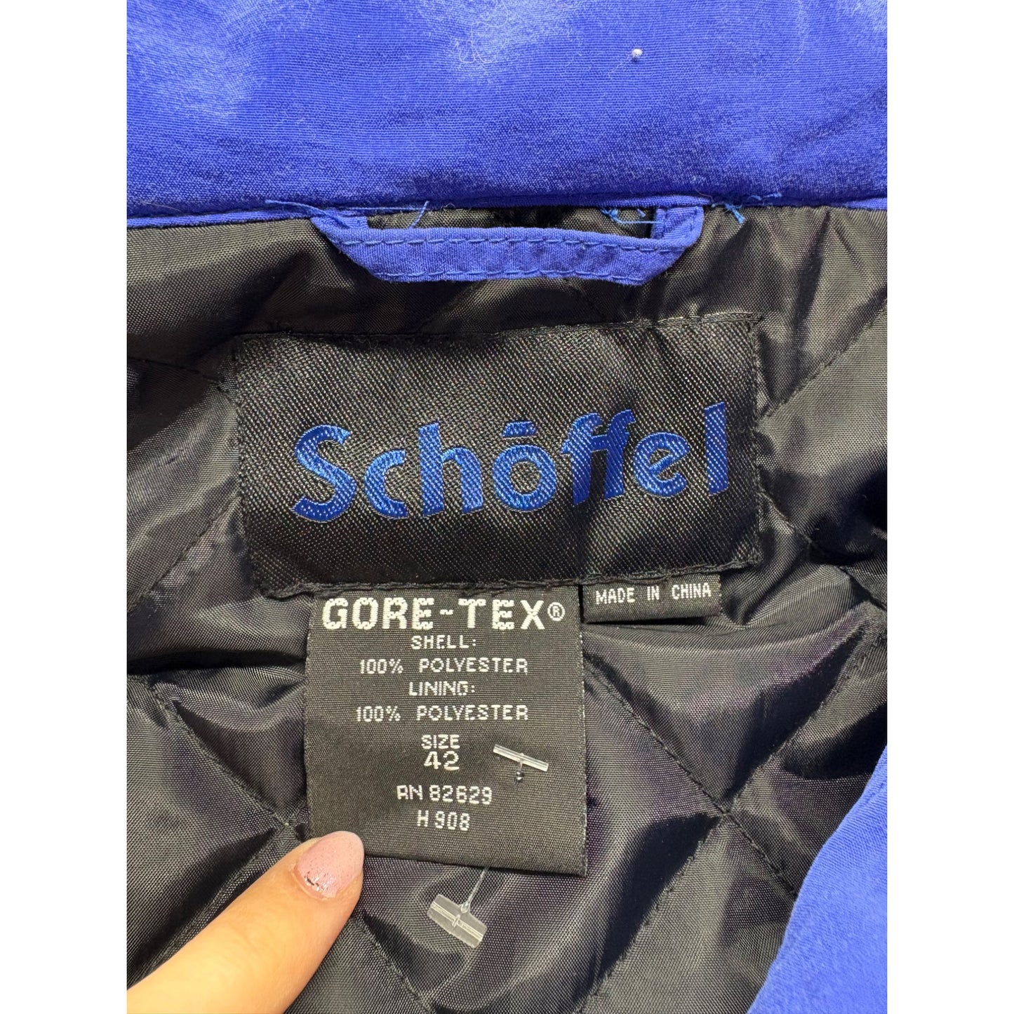 Vintage Schöffel Gore-Tex Red & Blue Ski Jacket #7623