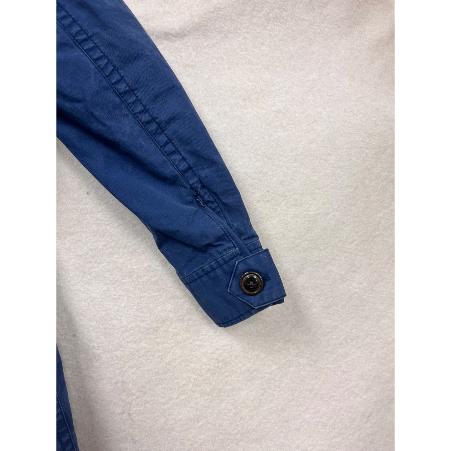 GapKids Blue Hooded Button-Front Coat W/ Faux Fur Lining For Girls Size M #6875