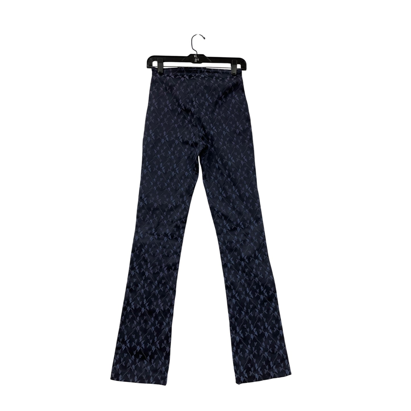 Disclosure Floral Pattern Navy & Purple Pants Womens XS/S #6425