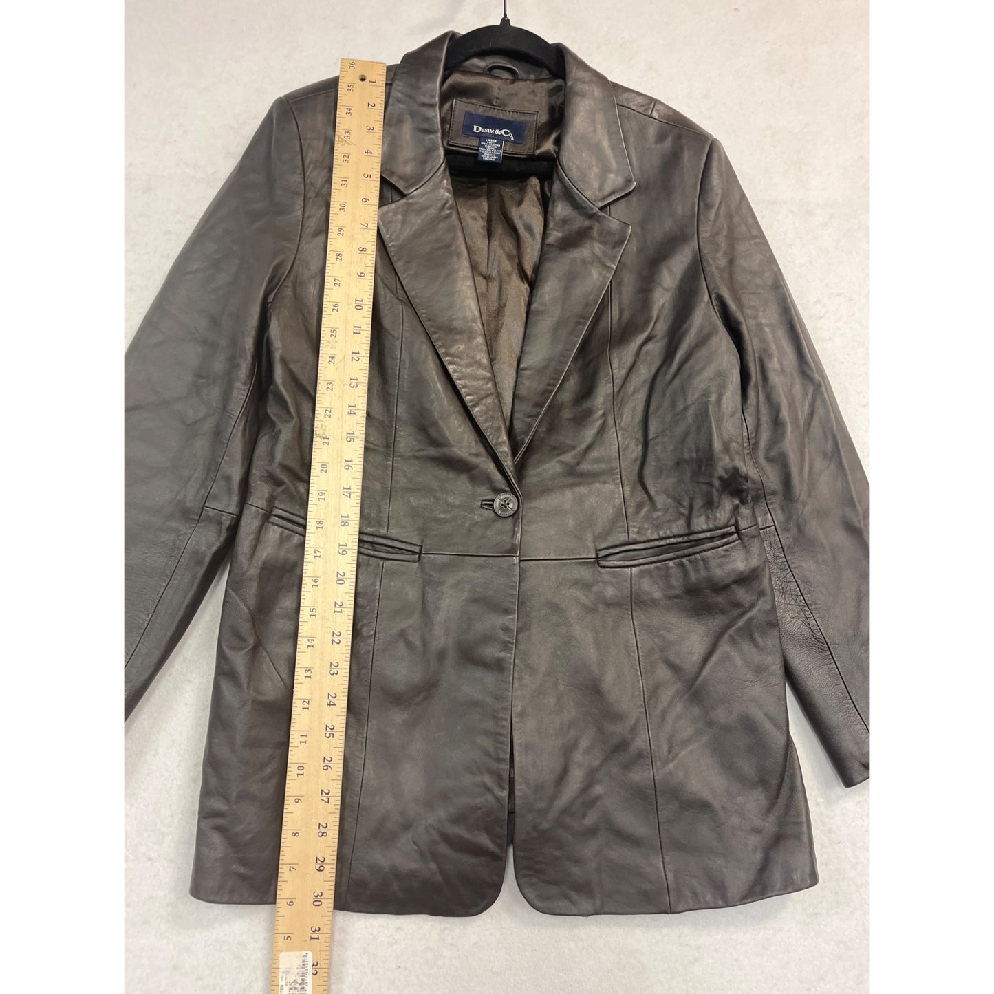 Women’s Vintage Denim & Co Leather Jacket