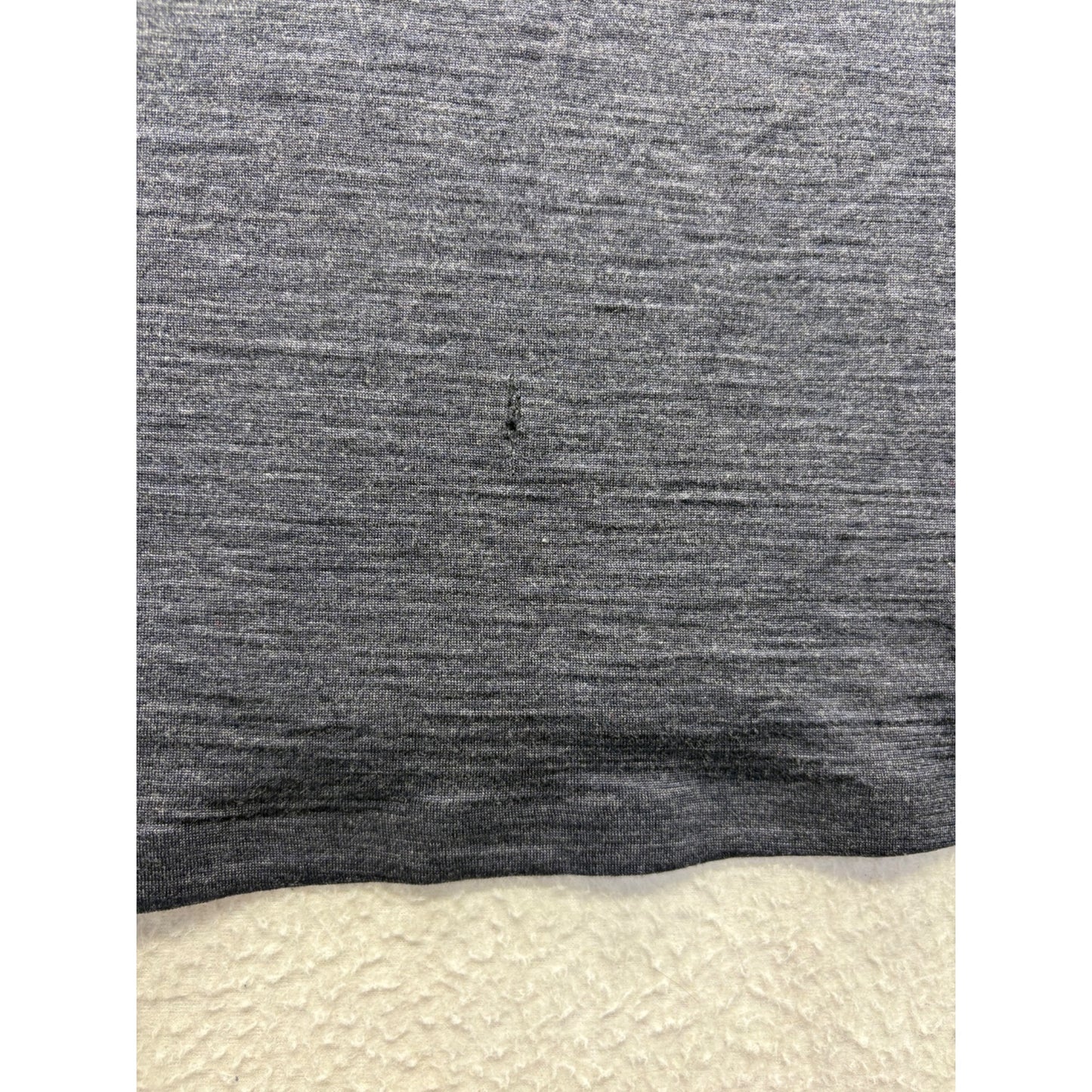 The North Face Mens Grey Wool Quarter-Zip Pullover #7629