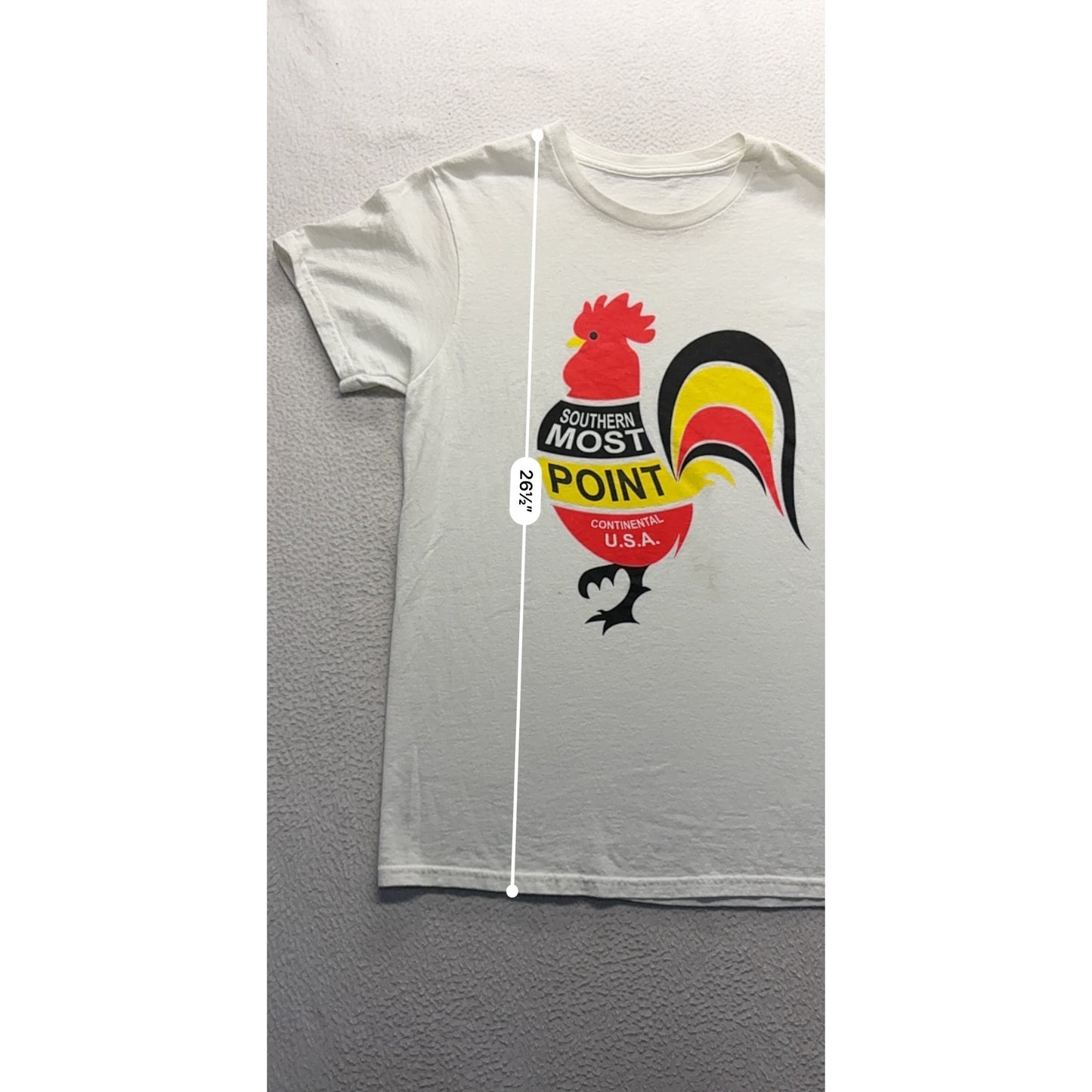 Southernmost Point Rooster Graphic T-Shirt #7681