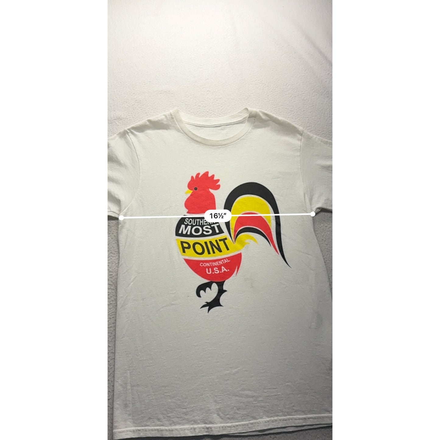 Southernmost Point Rooster Graphic T-Shirt #7681