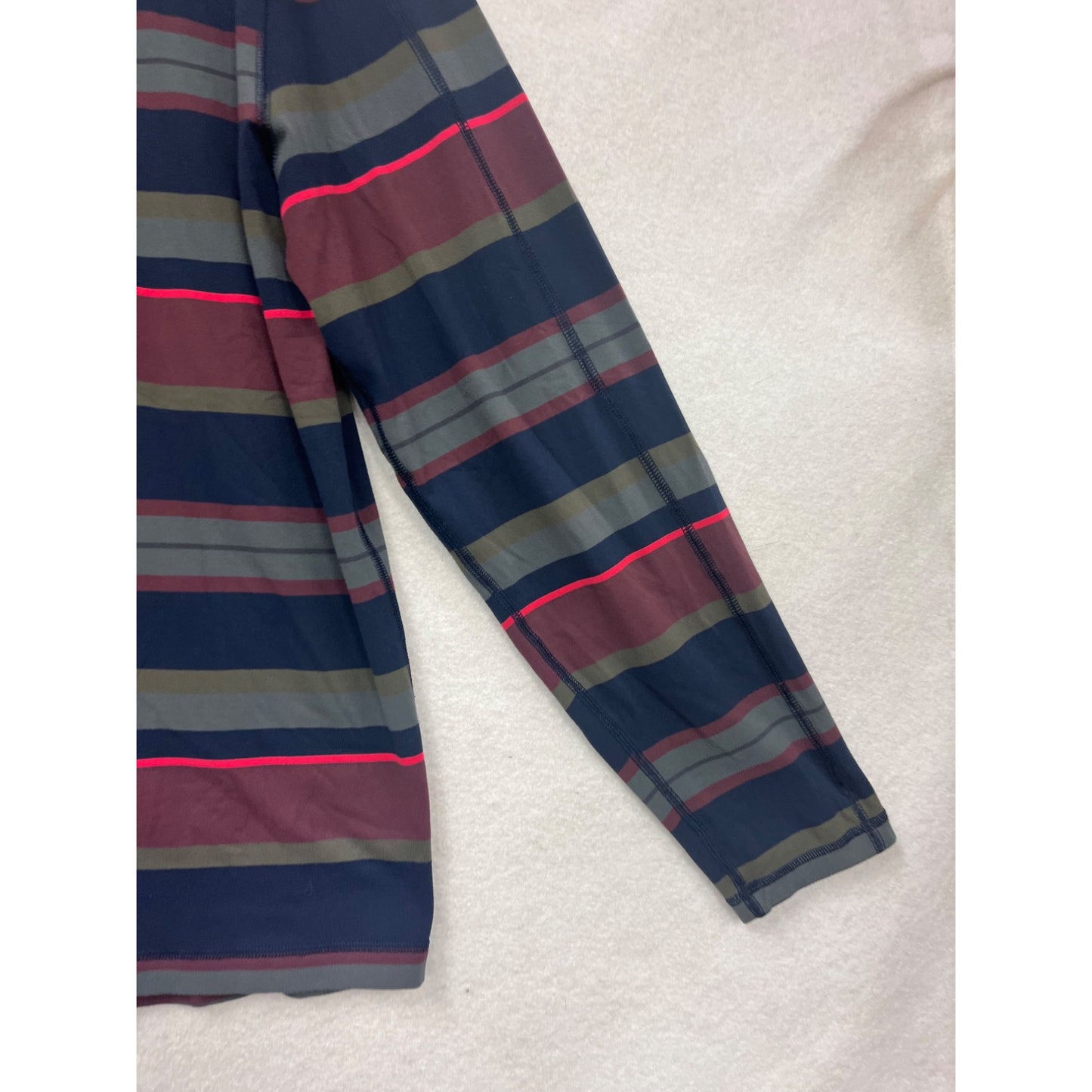 Lululemon Striped Quarter-Zip Pullover #802A