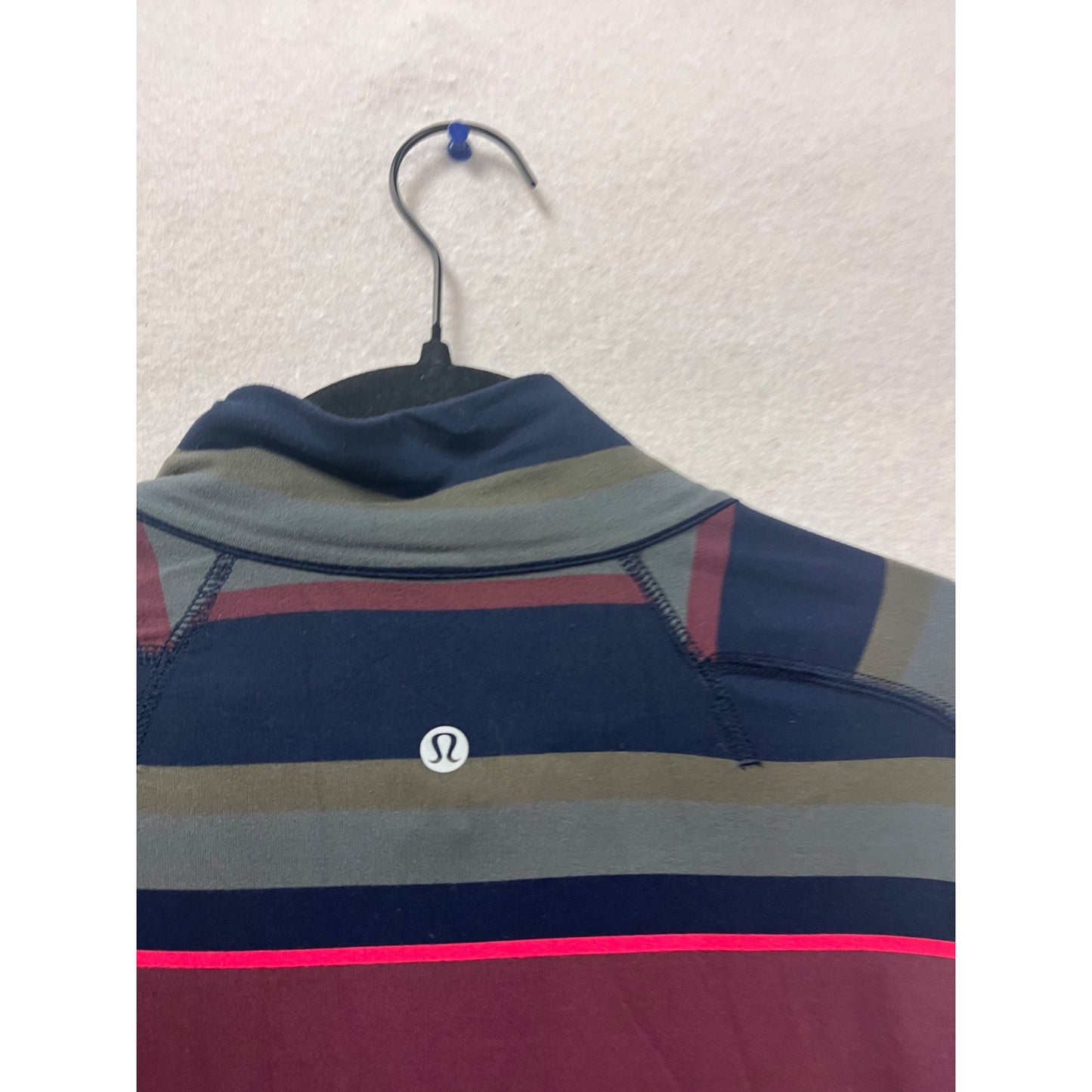 Lululemon Striped Quarter-Zip Pullover #802A