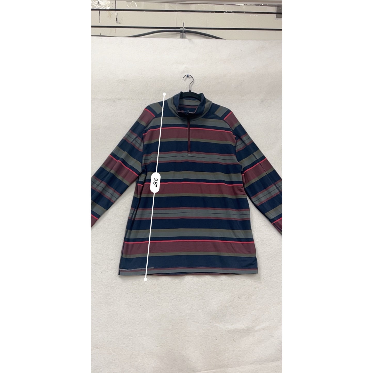 Lululemon Striped Quarter-Zip Pullover #802A