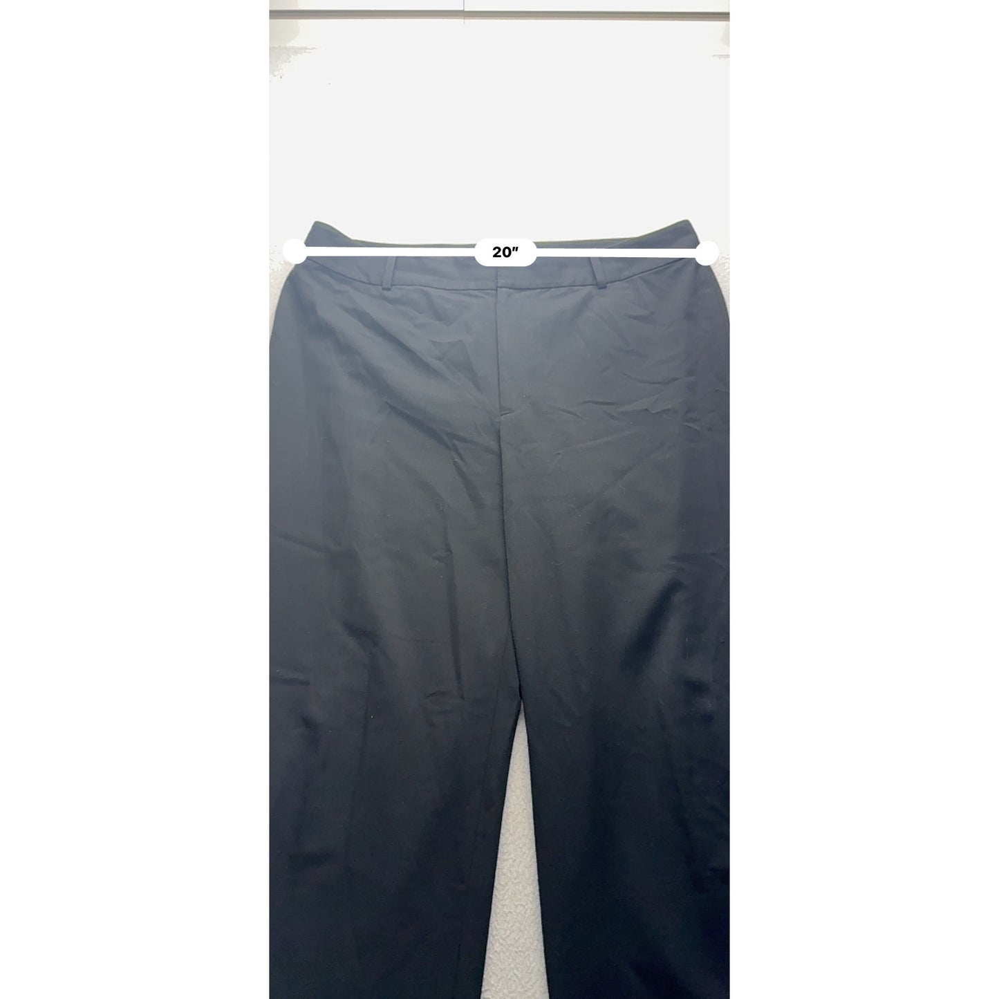 Lauren Ralph Black Wide-Leg Pants Size 16 Polyester Blend 450B