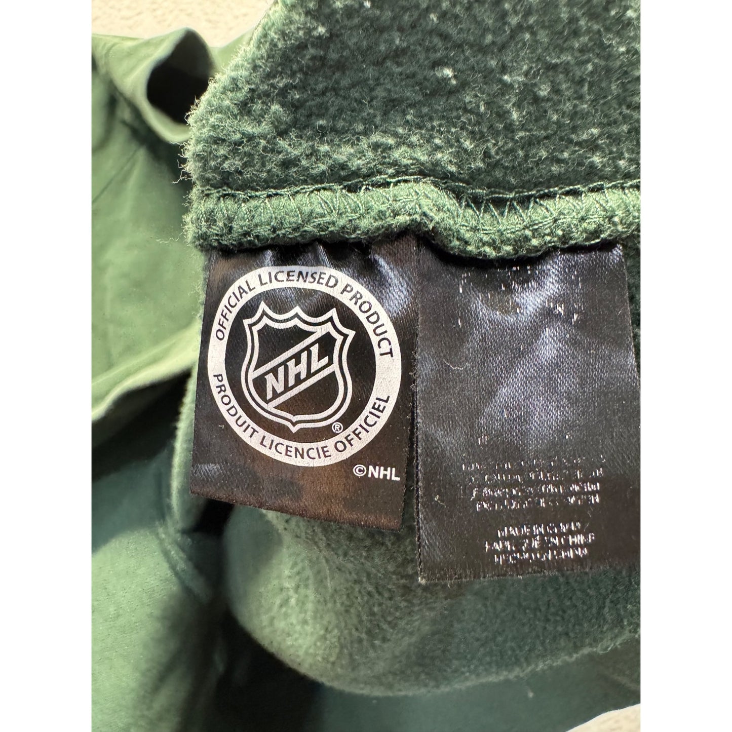 Men’s Minnesota Wild Green 1/4 Zip Pullover Sweatshirt #7741