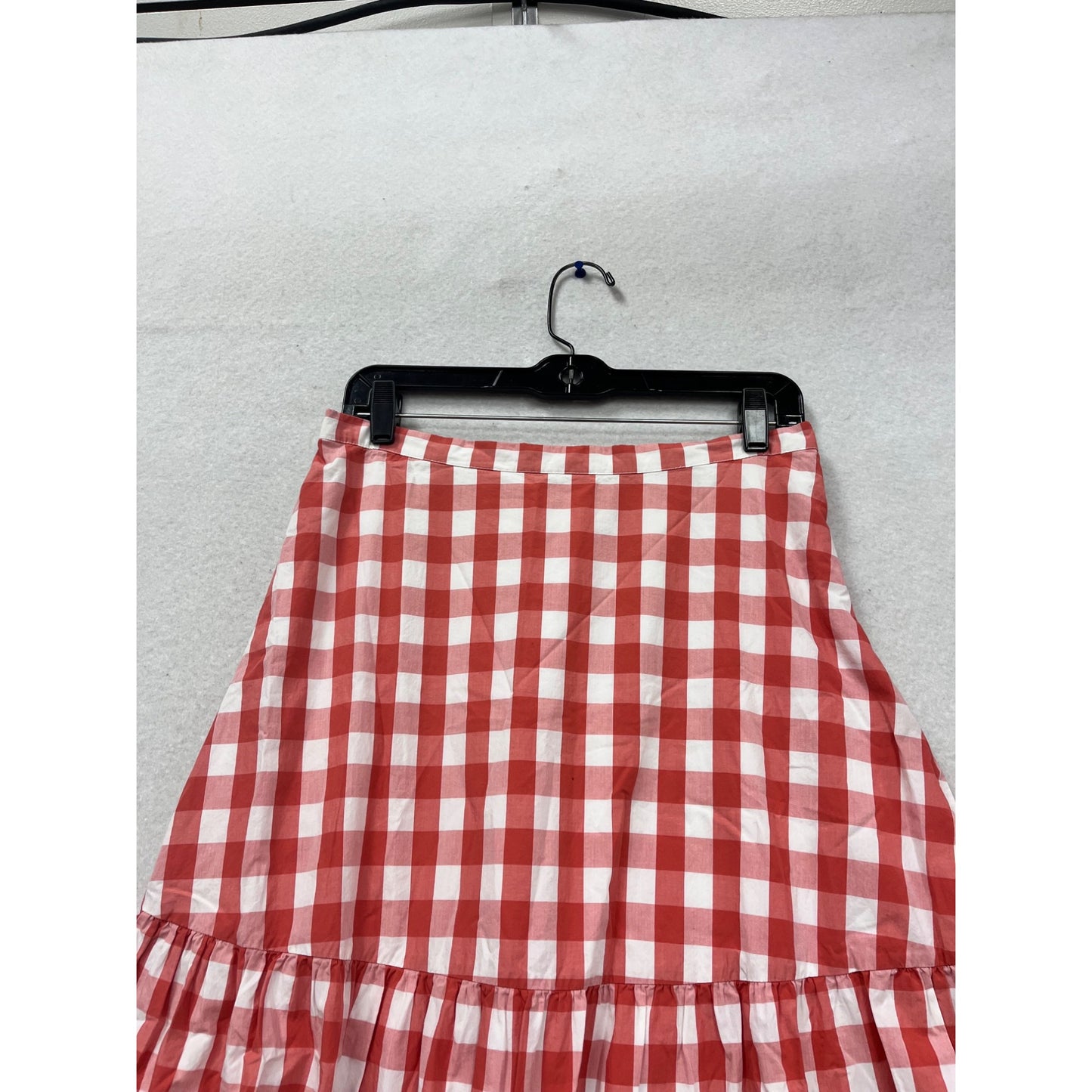 Gap Red & White Gingham Tiered Skirt M Tall #407A