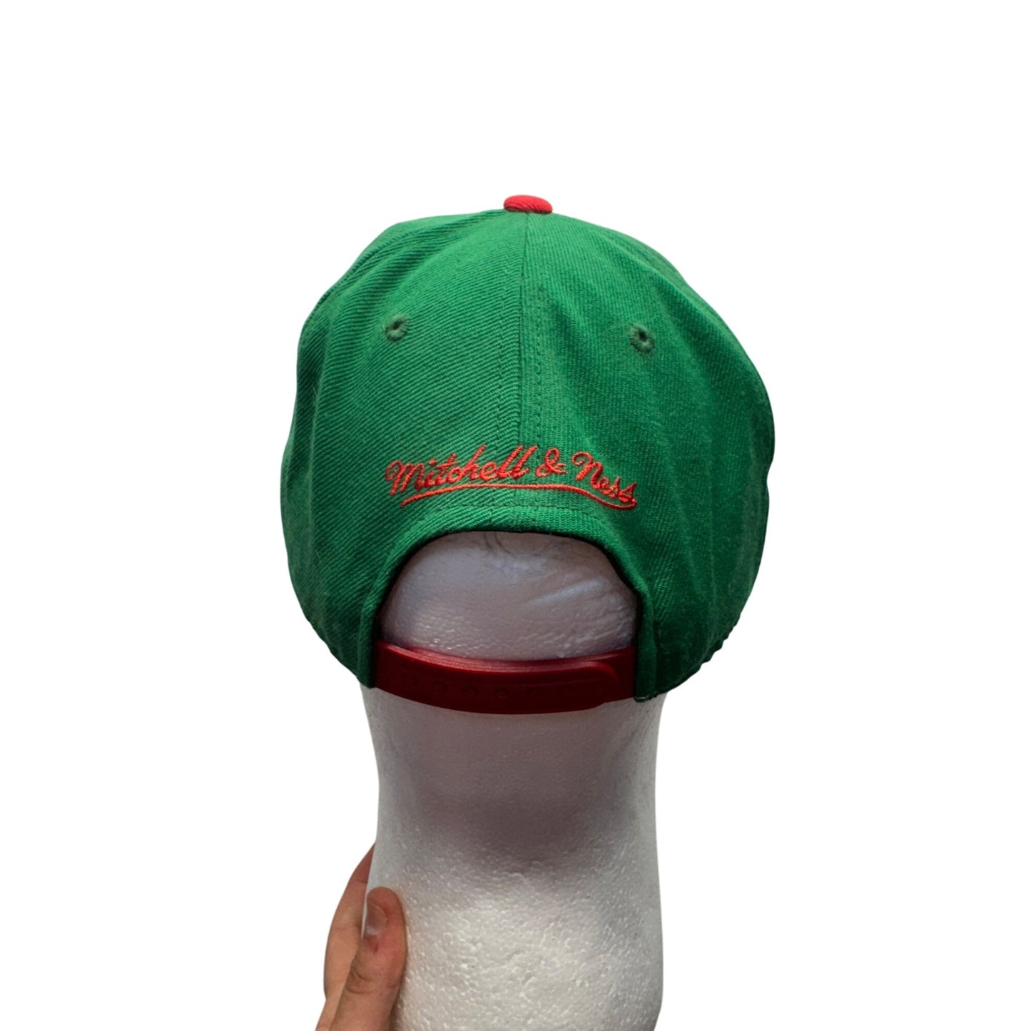Mitchell & Ness Milwaukee Bucks Hardwood Classics Snapback Hat #7896
