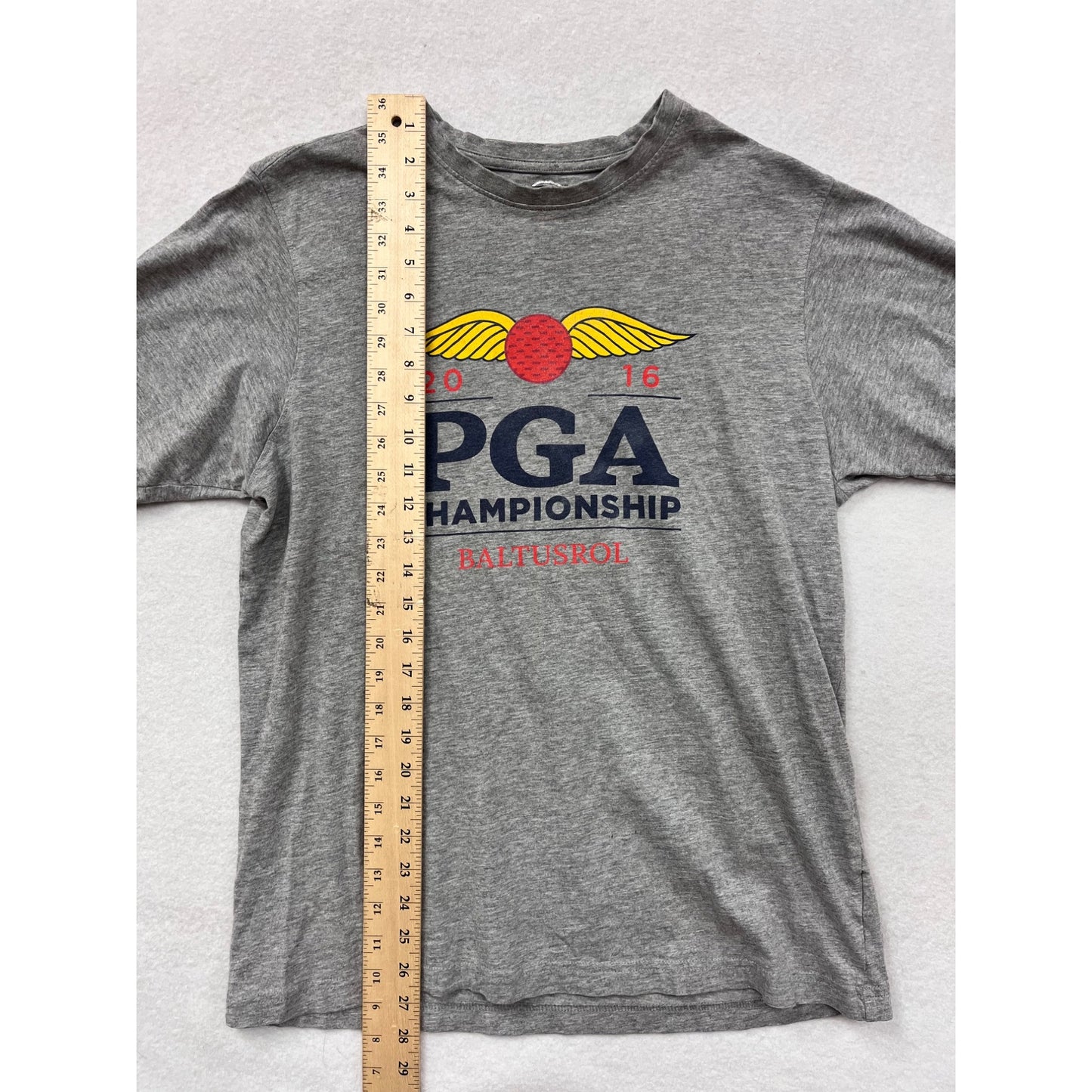 2016 PGA Championship Baltusrol Gray Men’s T-Shirt By A4 Size Medium #6426