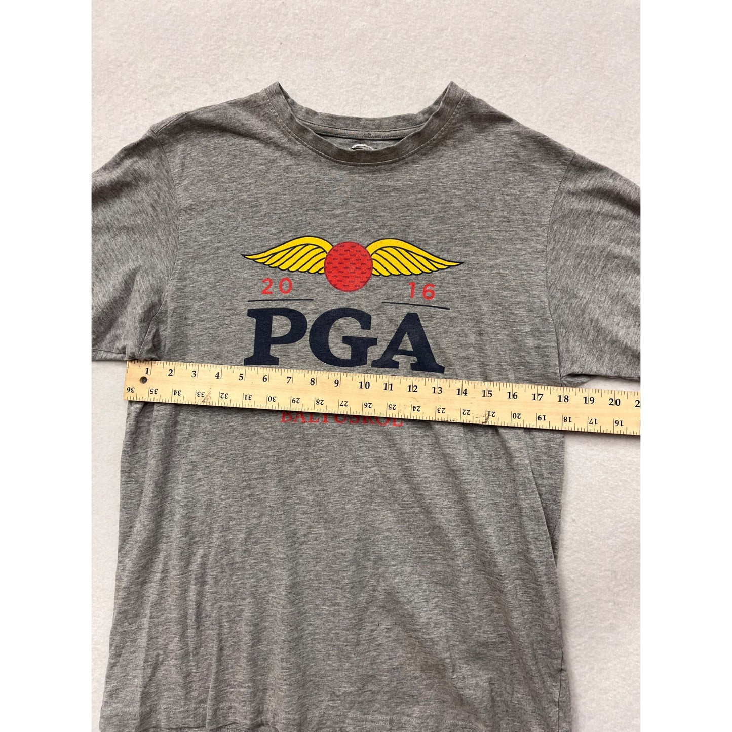 2016 PGA Championship Baltusrol Gray Men’s T-Shirt By A4 Size Medium #6426