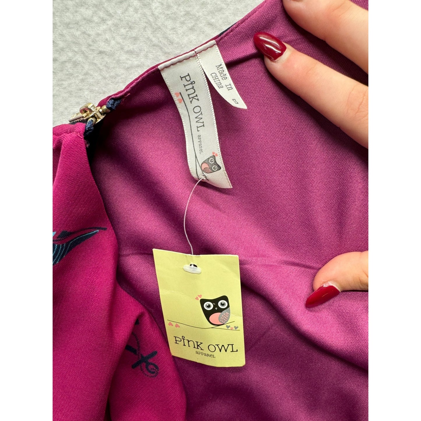 Pink Owl Dress#3923