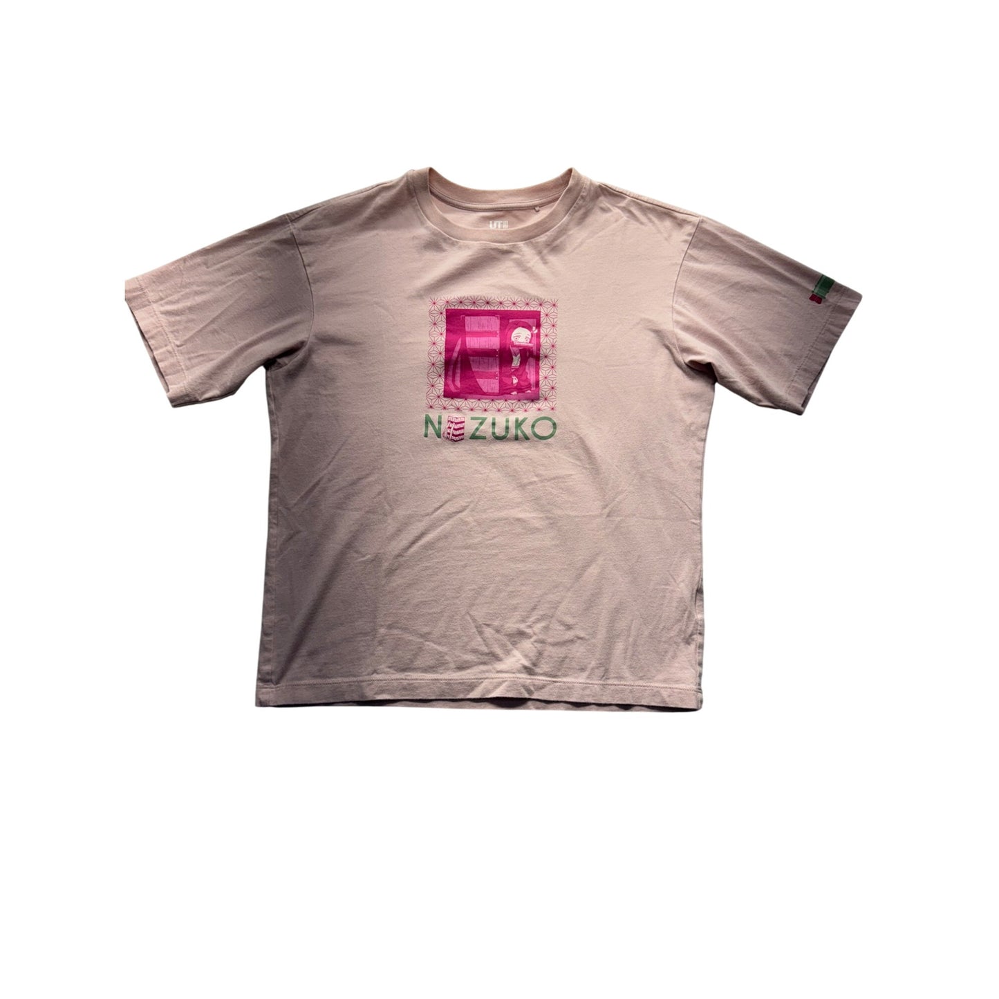 Women’s Nezuko Uniqlo UT Beige Graphic T-Shirt#5992