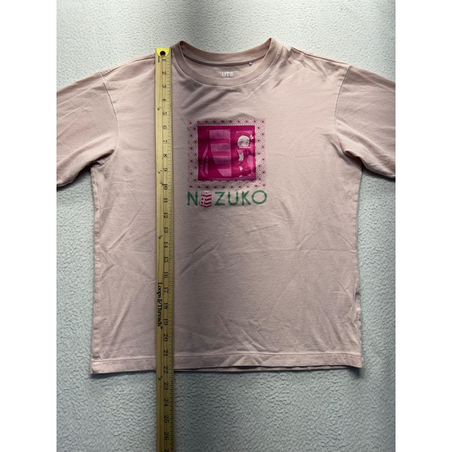 Women’s Nezuko Uniqlo UT Beige Graphic T-Shirt#5992