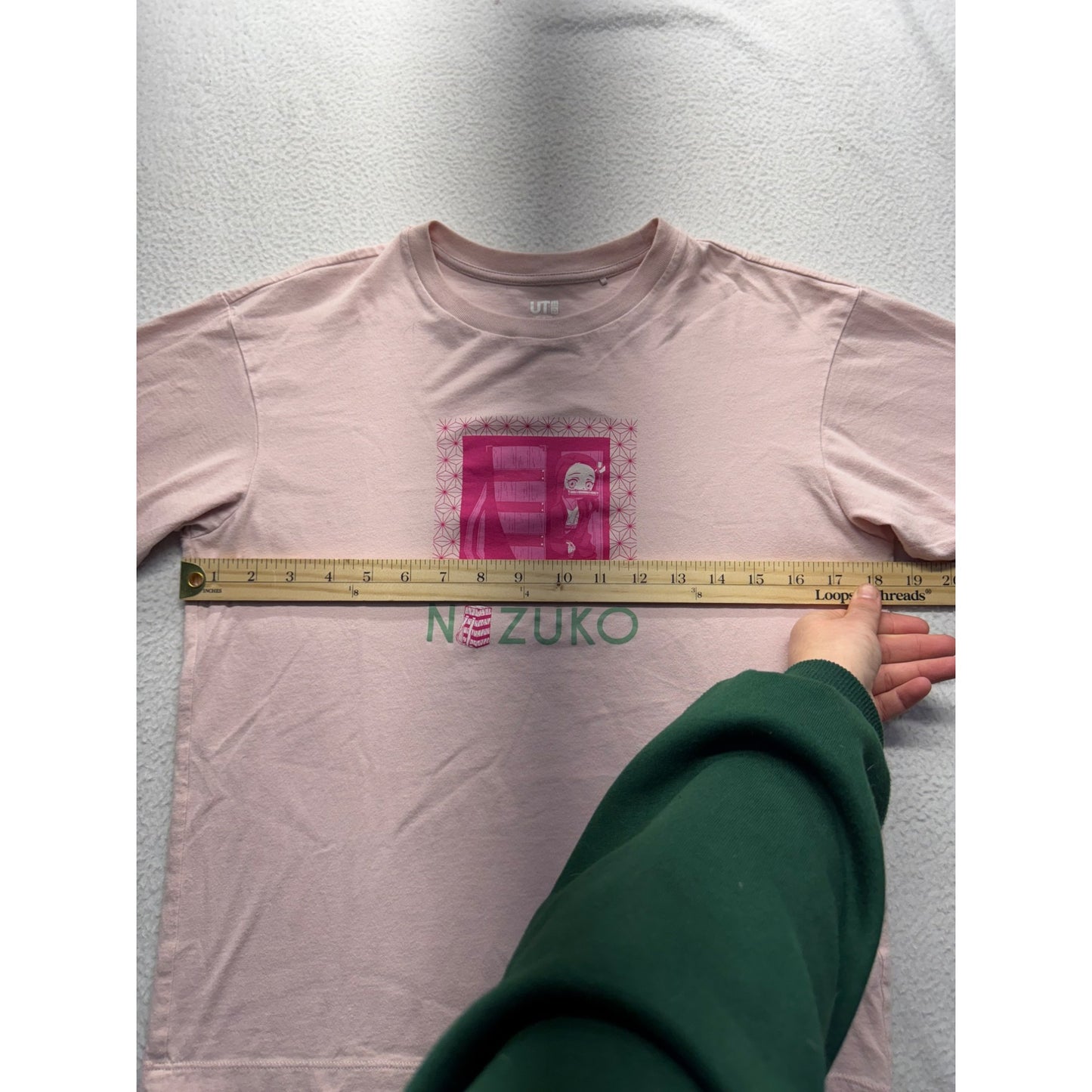 Women’s Nezuko Uniqlo UT Beige Graphic T-Shirt#5992