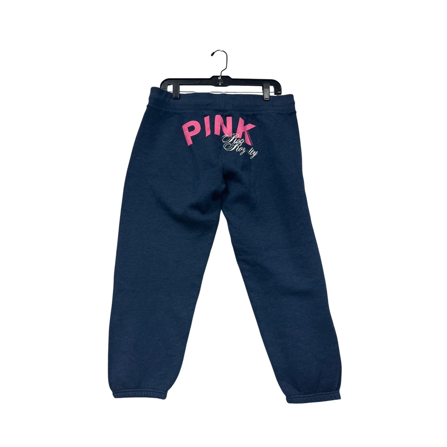 Victorias Secret Pink Jogger Sweatpants Size L W/ Rhinestone Logo #8138