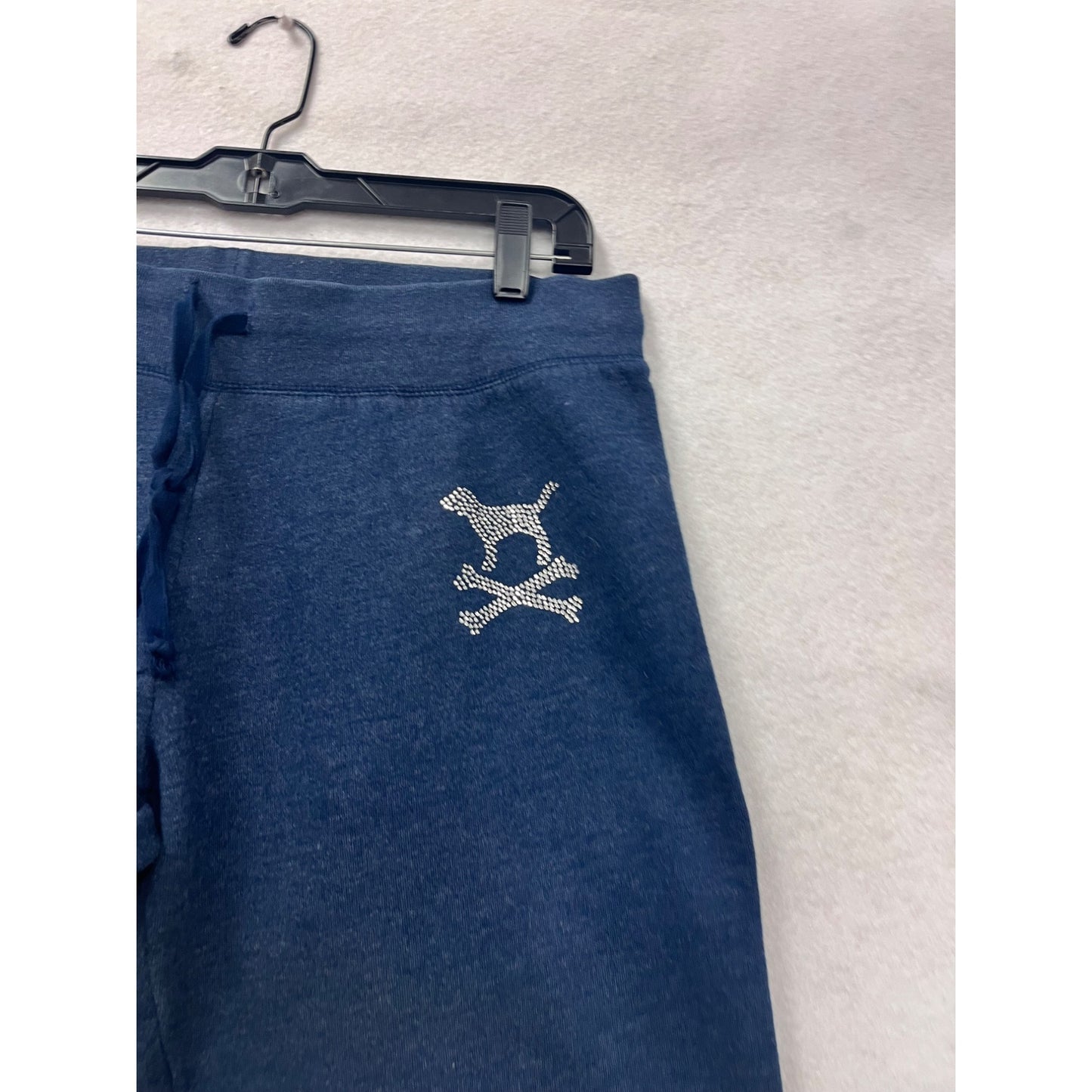 Victorias Secret Pink Jogger Sweatpants Size L W/ Rhinestone Logo #8138