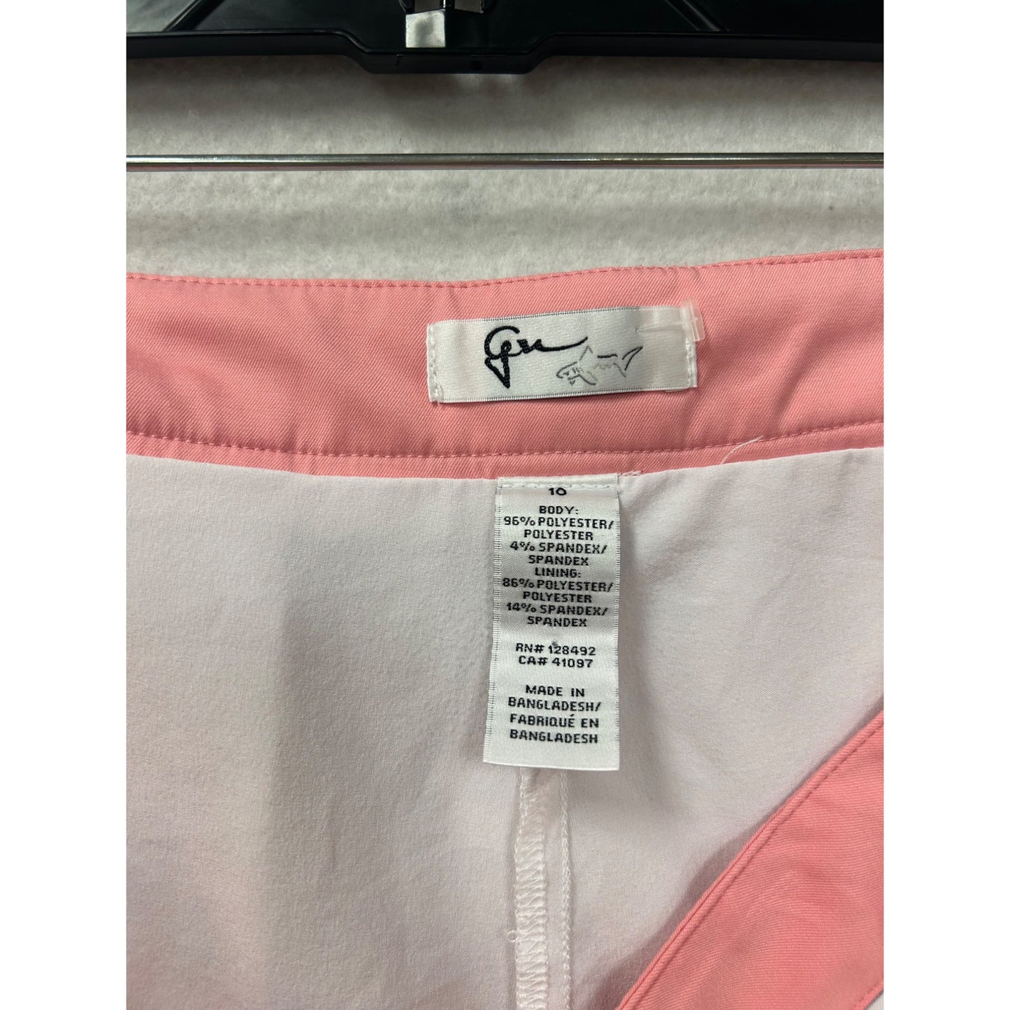 Pink Geometric Print A-Line Mini Skirt With Side Pockets #6992