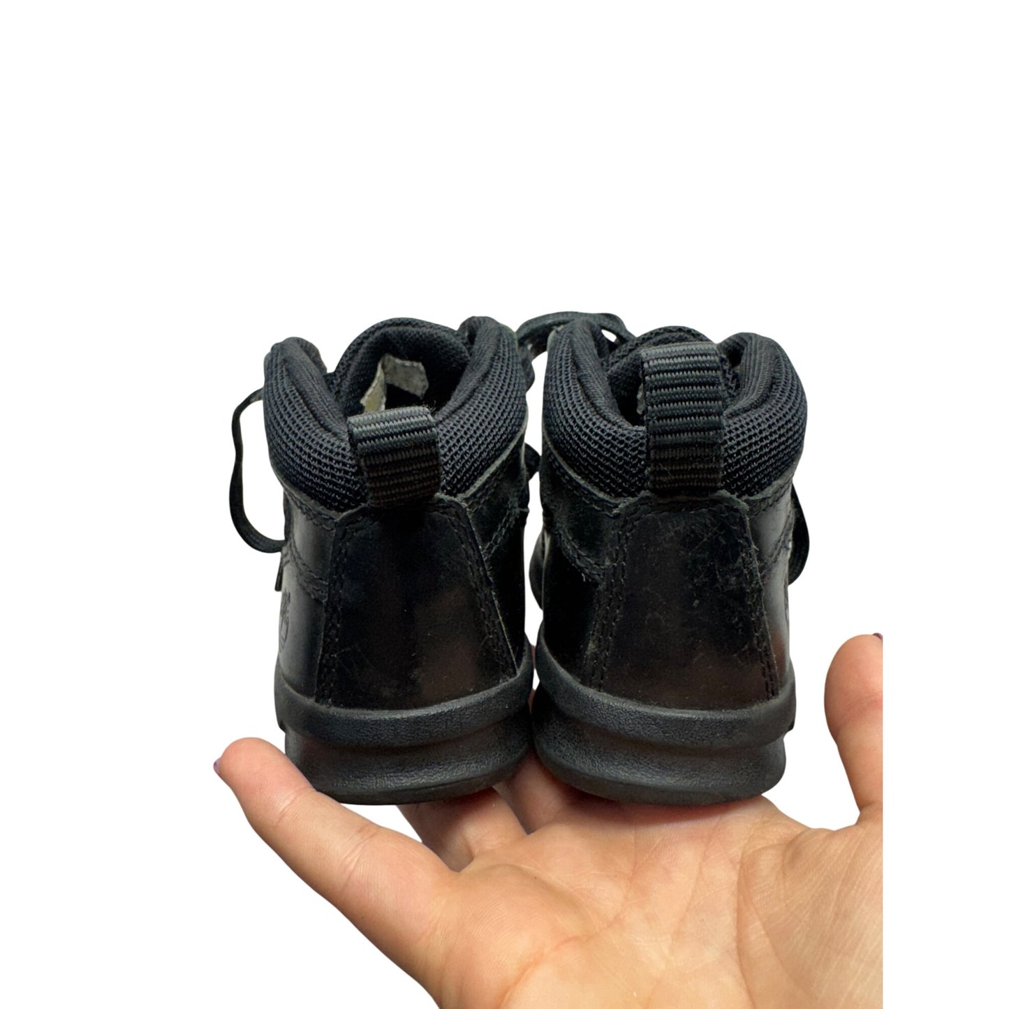 Timberland Black Leather & Mesh Toddler Hiking Boots #9002