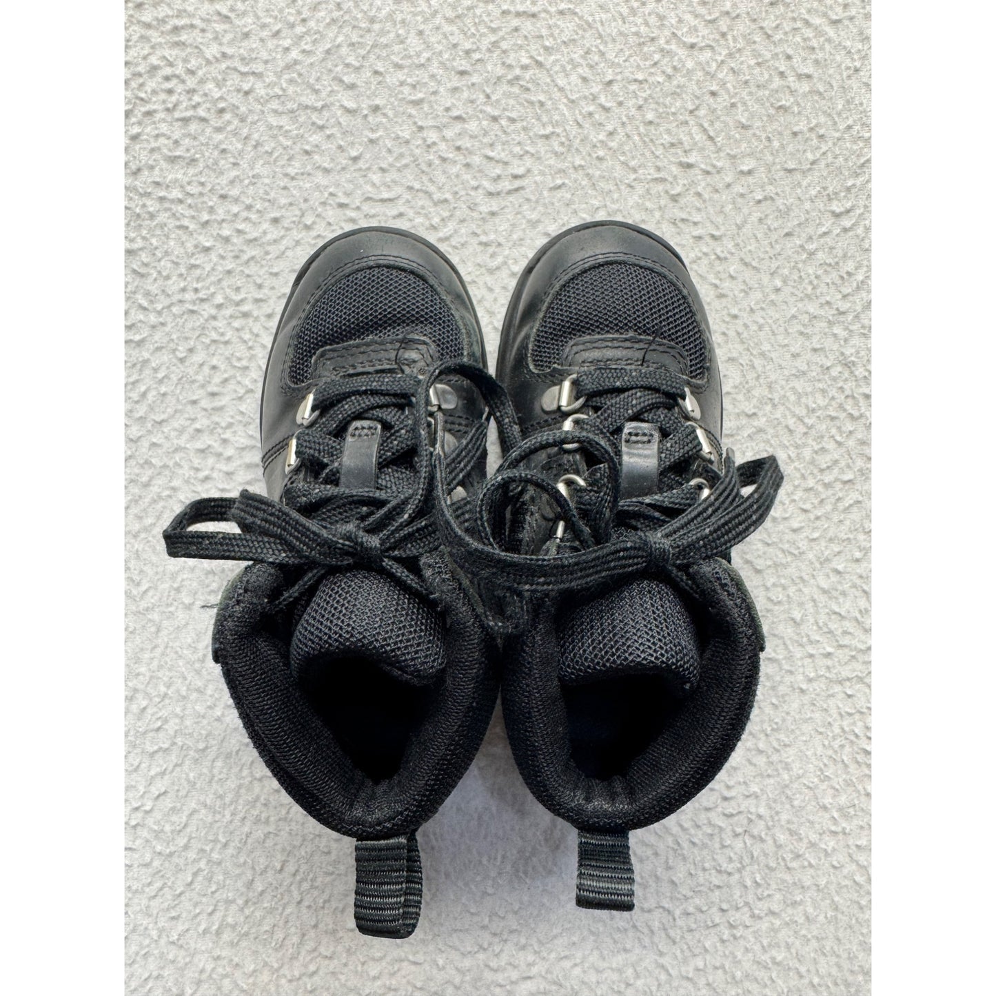 Timberland Black Leather & Mesh Toddler Hiking Boots #9002