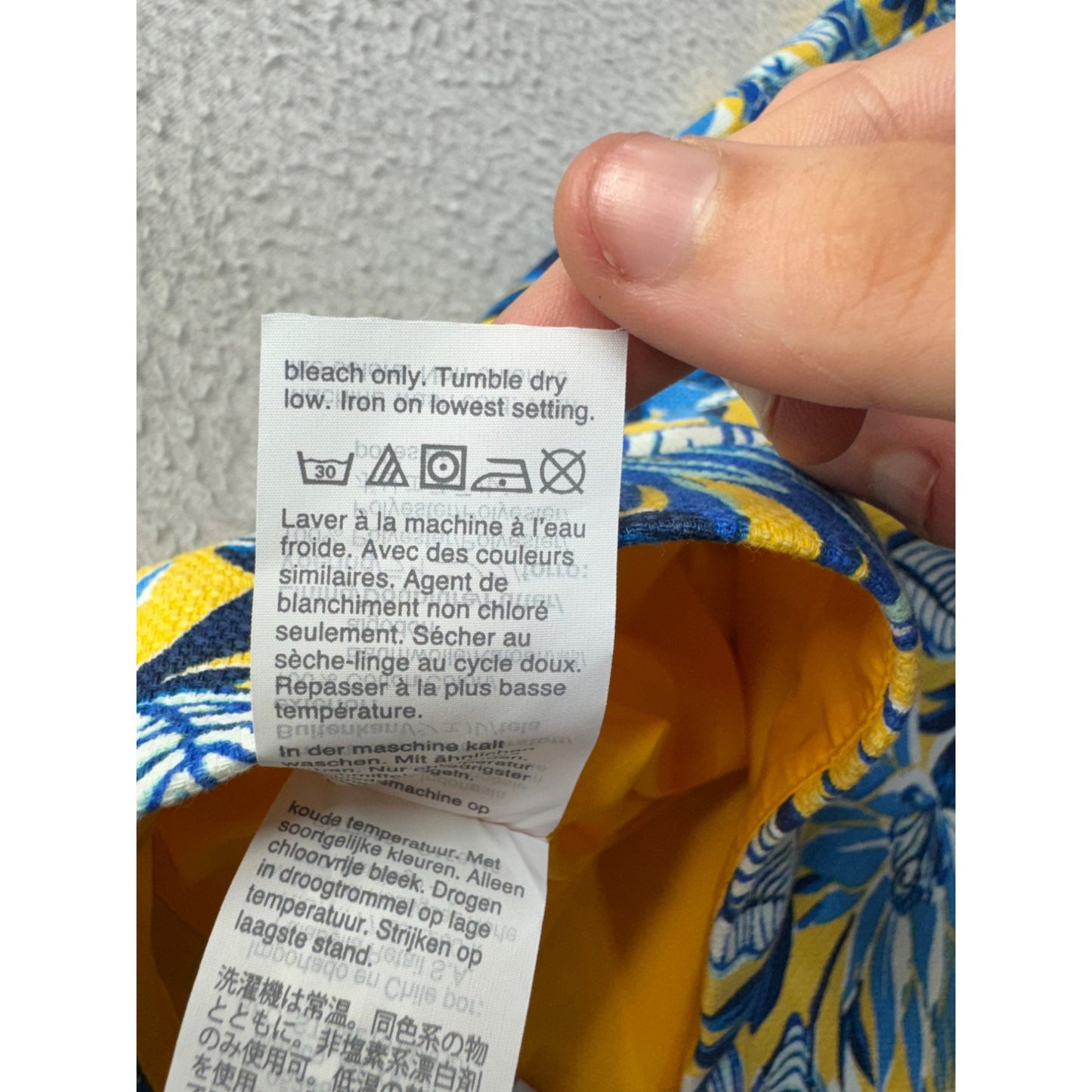 *NWT* J.Crew Womens Floral Pencil Skirt Size 6 Cotton Blend Yellow & Blue #188B