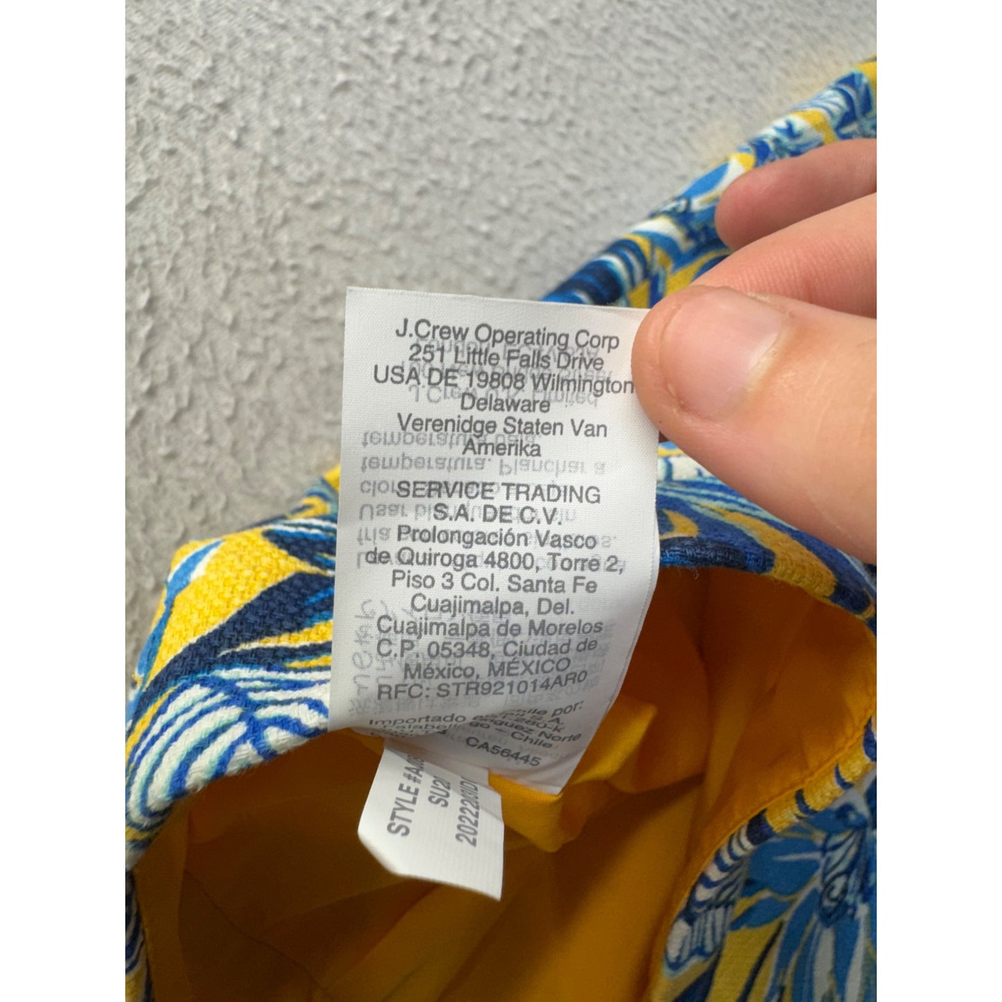 *NWT* J.Crew Womens Floral Pencil Skirt Size 6 Cotton Blend Yellow & Blue #188B