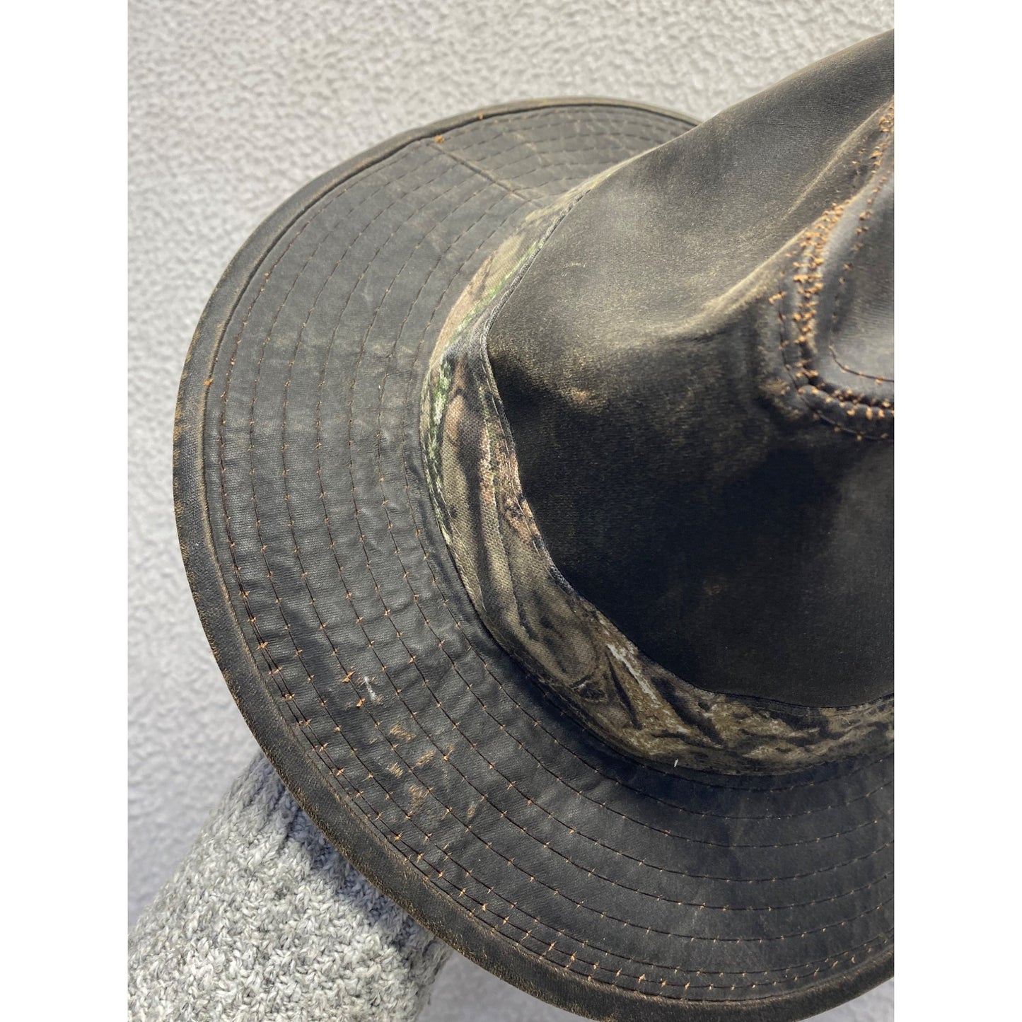 Mossy Oak Mens Camouflage Wide Brim Outdoor Hat #7075